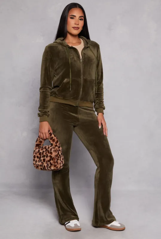 Velour Boot Cut Pants sold by Rainbow