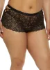 Plus Size Side V Caged Lace Boyshort Panty sold by Rainbow