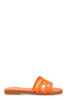 Mesh Insert Cut Out Band Slide Sandals sold by Rainbow