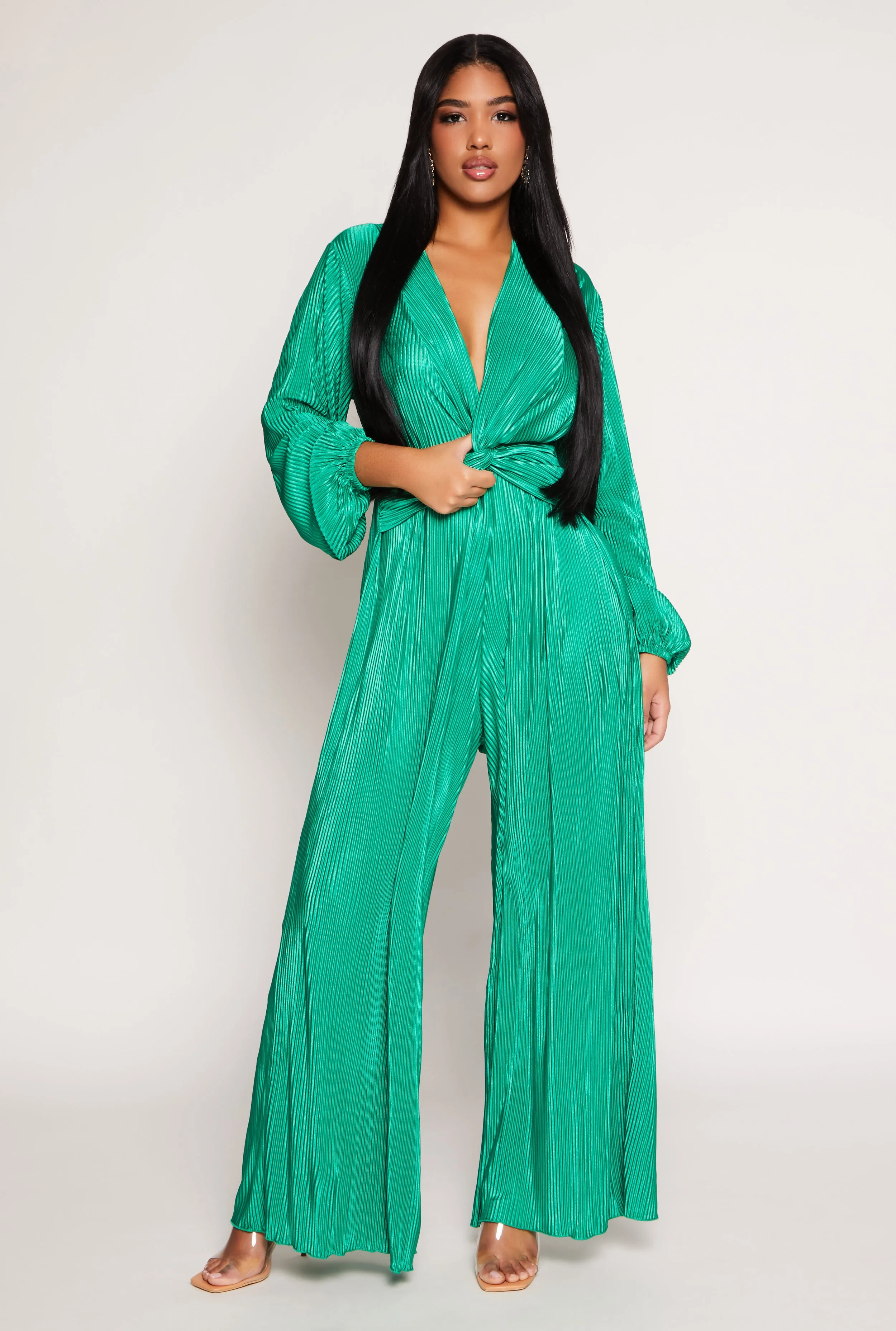 Plisse Twist Front Jumpsuit sold by Rainbow product image thumbnail 2