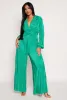 Plisse Twist Front Jumpsuit sold by Rainbow