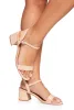 Buckle Strap Mid Block Heel Sandals sold by Rainbow