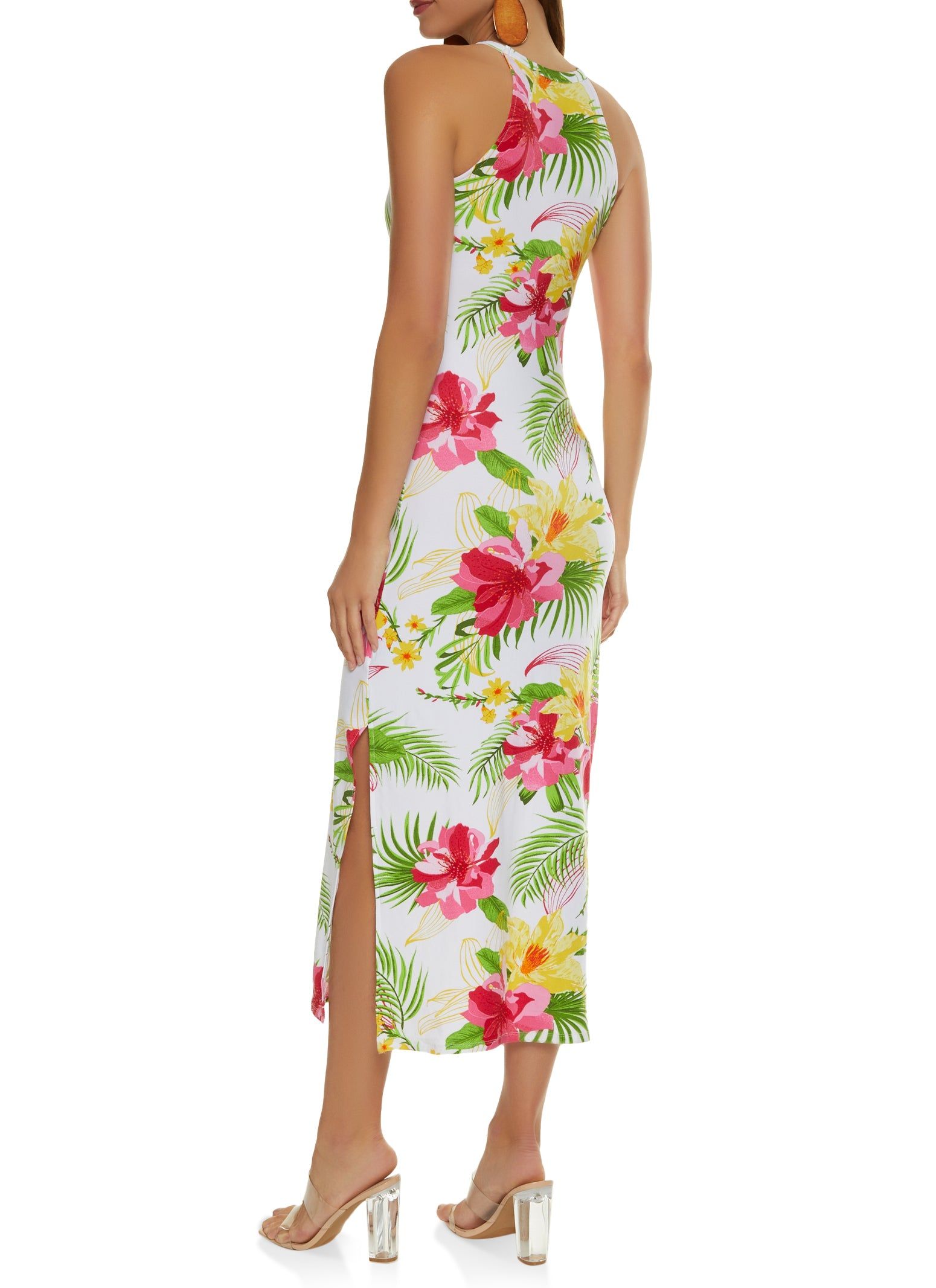 Tropical Print High Neck Maxi Dress sold by Rainbow product image thumbnail 3