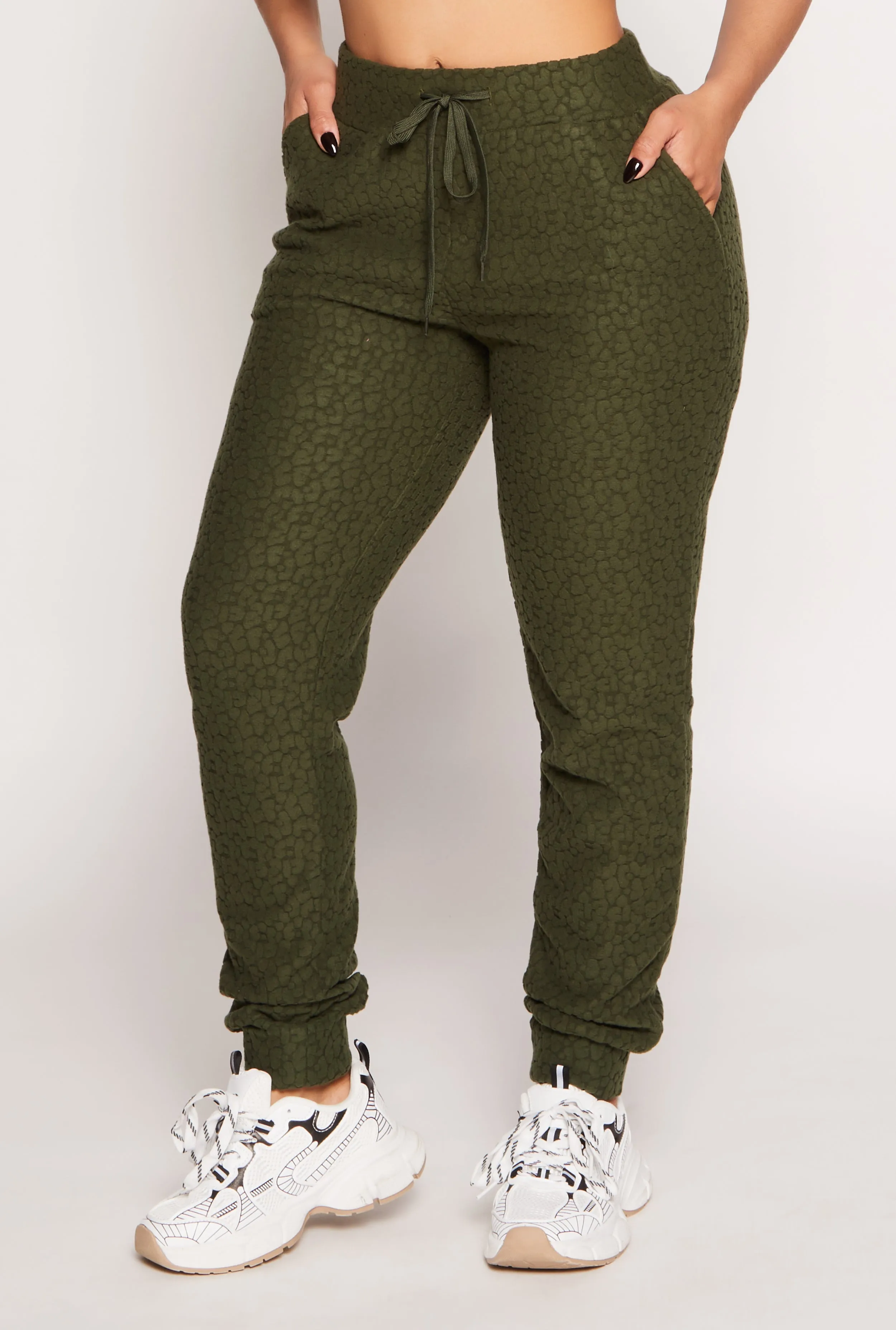 Leopard Textured Knit Joggers sold by Rainbow product image thumbnail 2