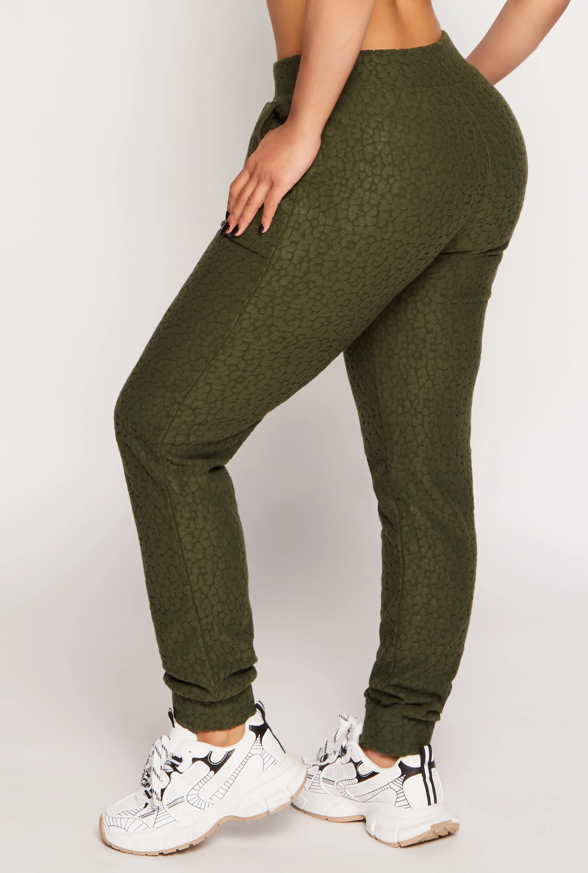 Leopard Textured Knit Joggers sold by Rainbow product image thumbnail 3