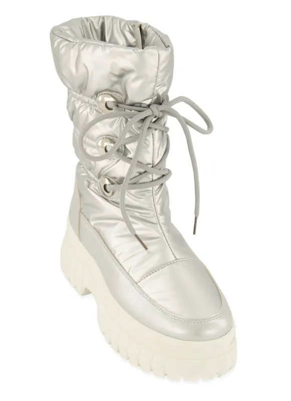 Lace Up Platform Weatherproof Snow Boots sold by Rainbow