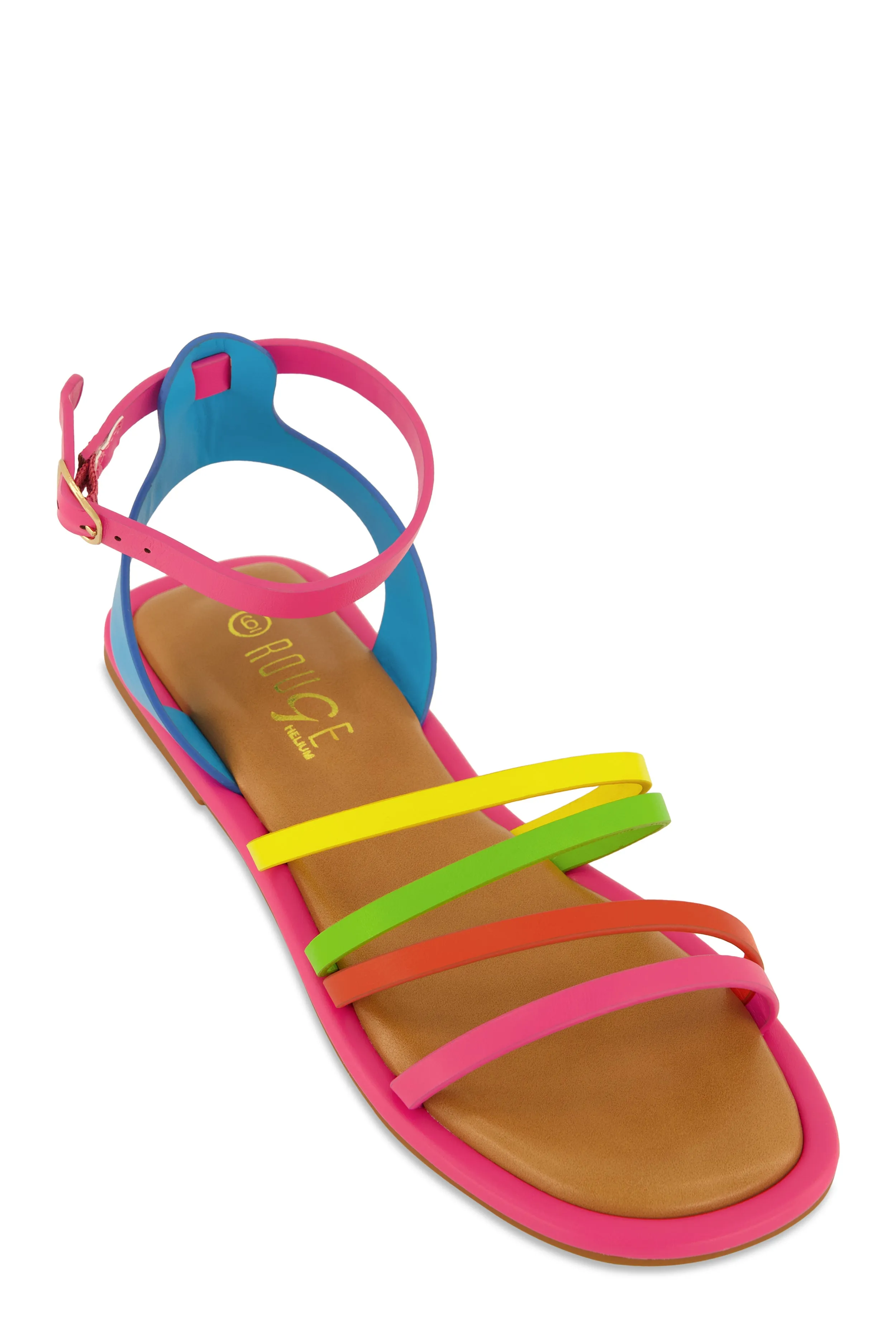 Asymmetrical Strappy Flat Sandals sold by Rainbow