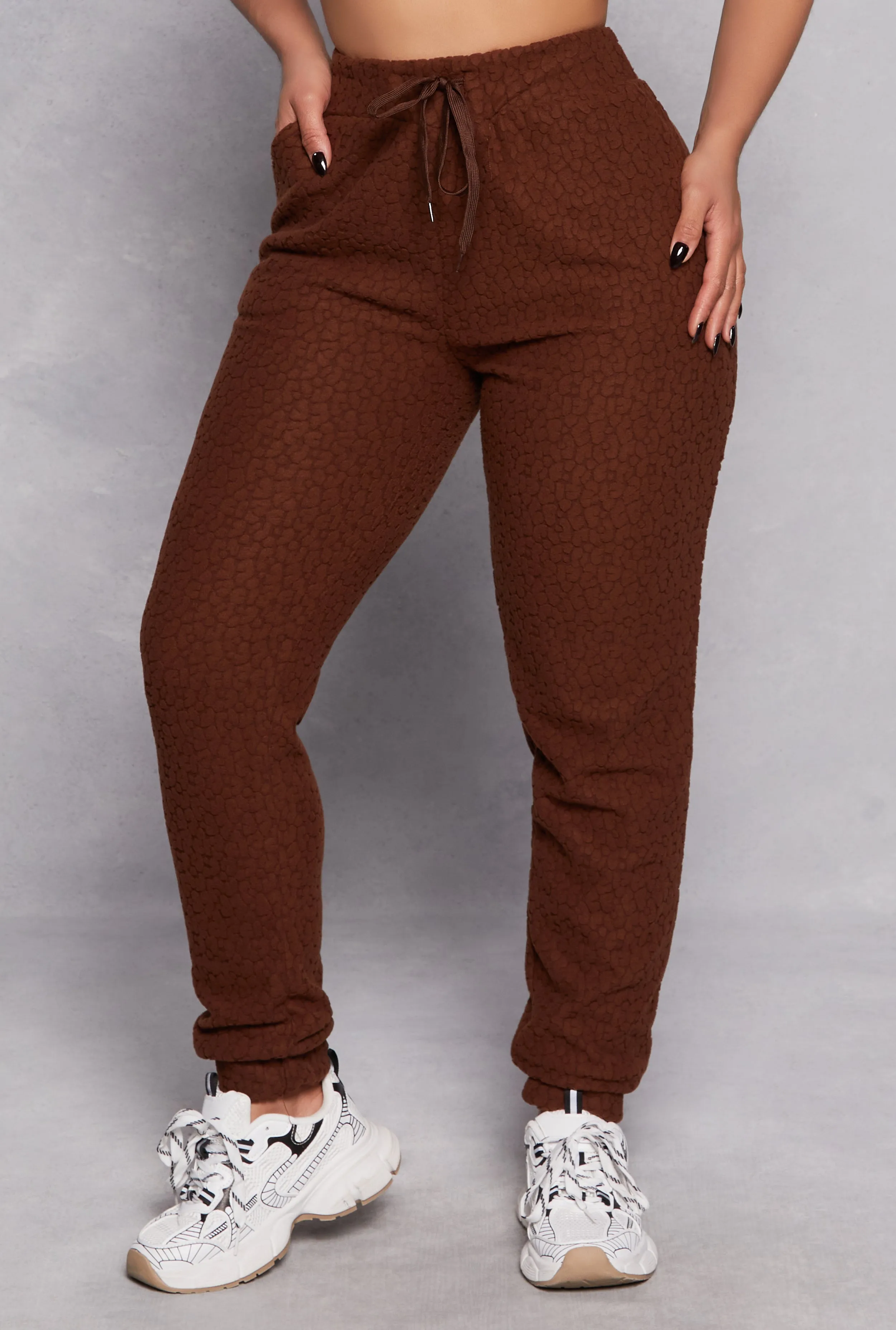 Leopard Textured Knit Joggers sold by Rainbow product image thumbnail 2