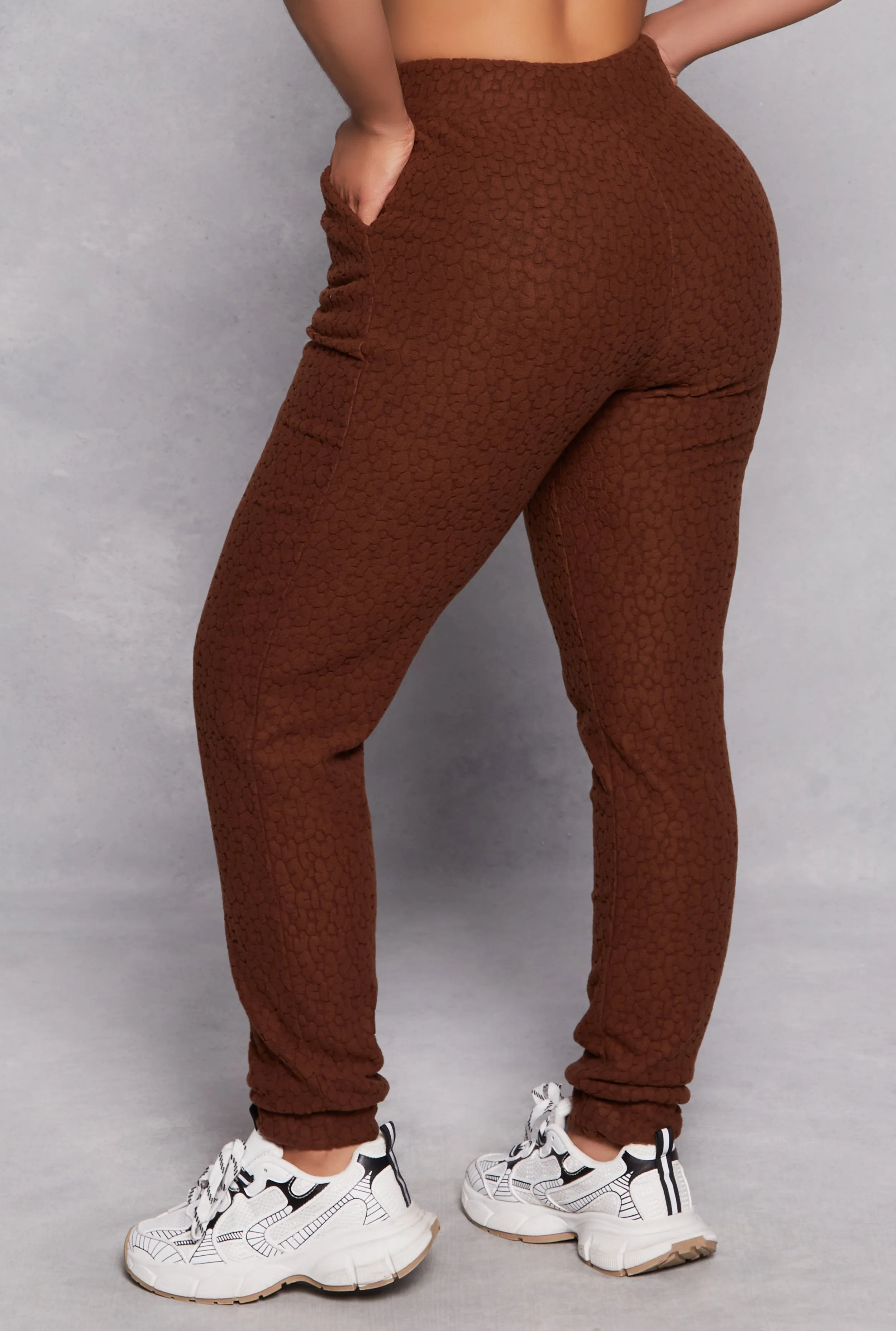 Leopard Textured Knit Joggers sold by Rainbow product image thumbnail 3