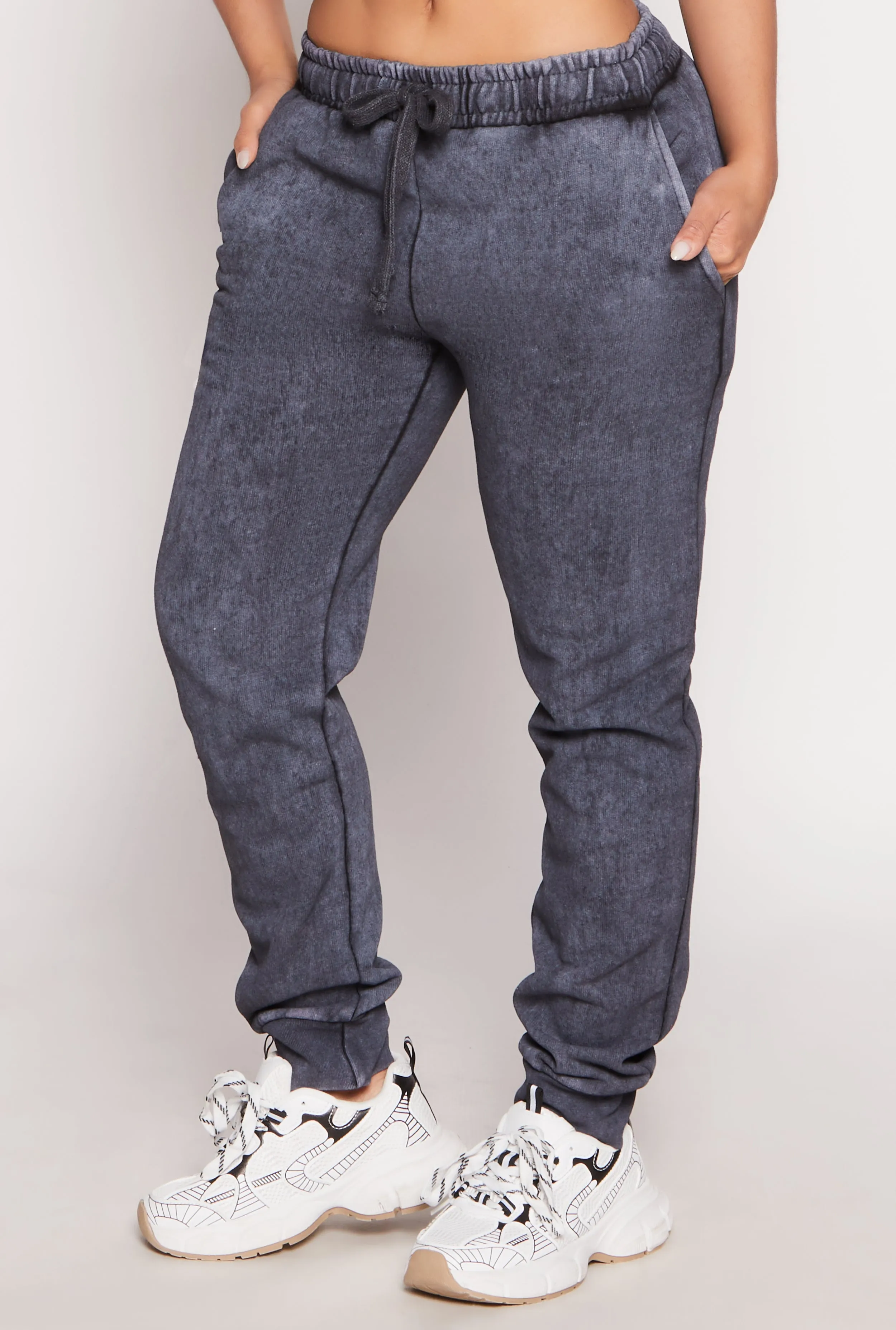 Fleece Acid Wash Drawstring Joggers sold by Rainbow product image thumbnail 2