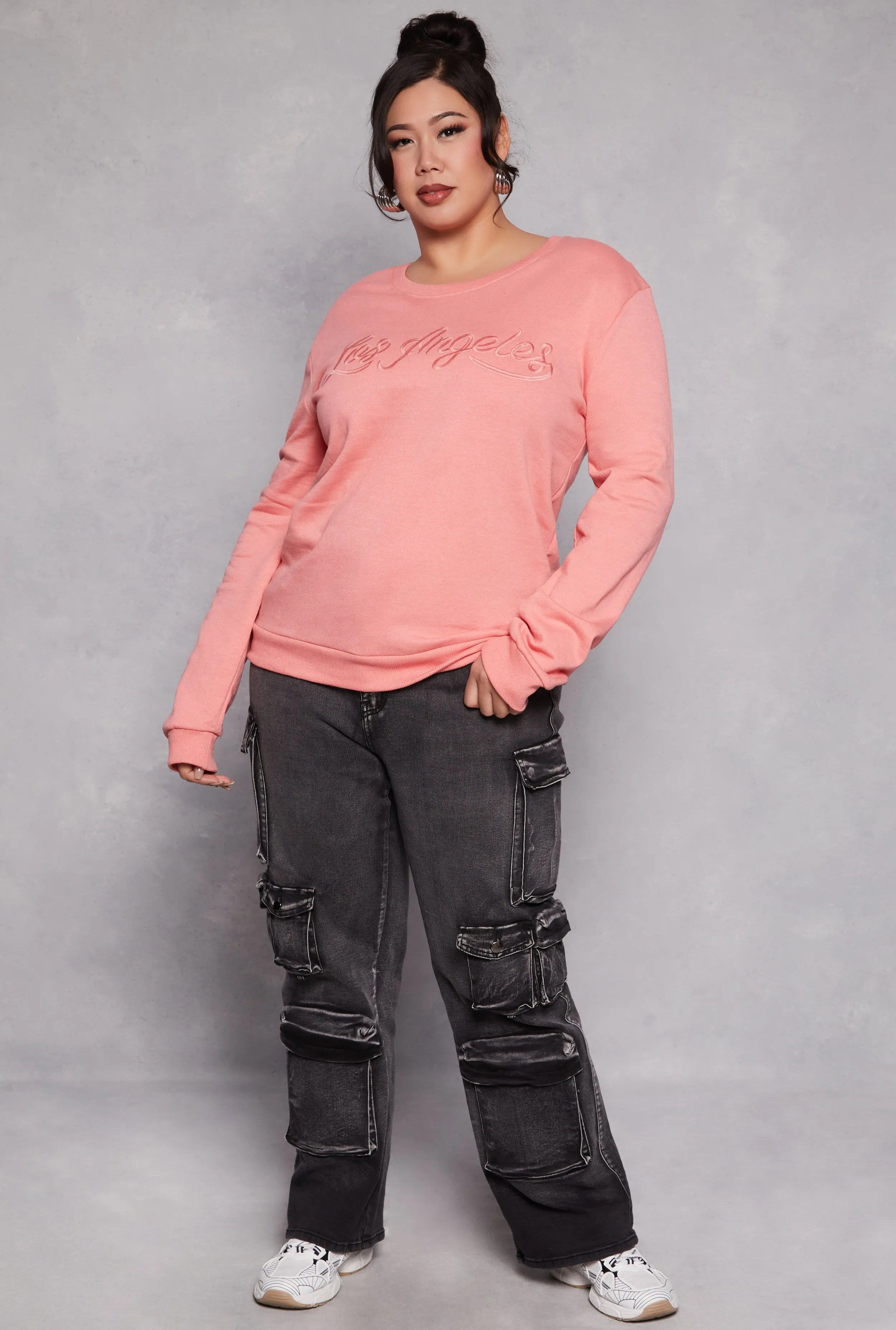 Plus Size Los Angeles Pullover Sweatshirt sold by Rainbow product image thumbnail 2