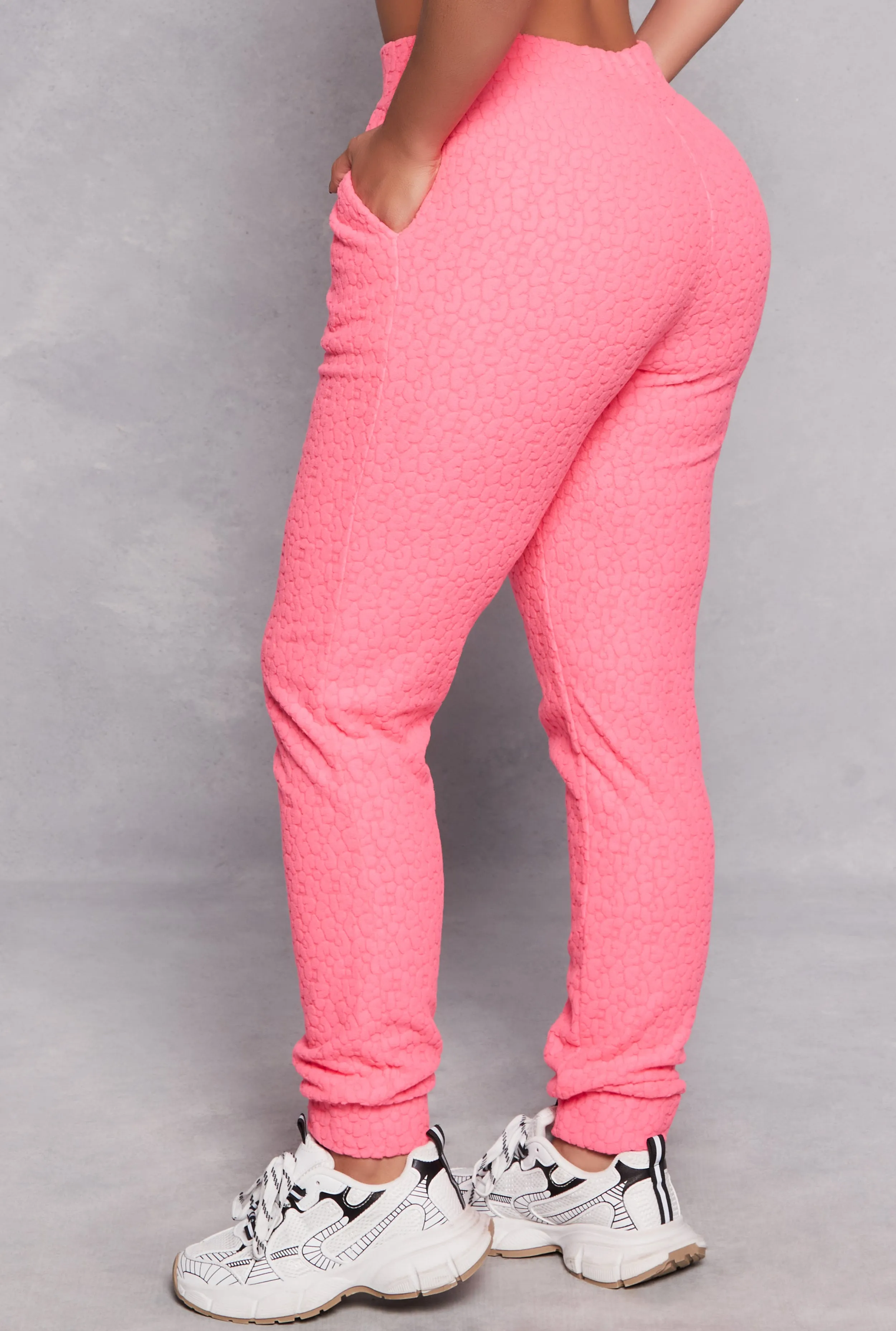 Leopard Textured Knit Joggers sold by Rainbow product image thumbnail 3