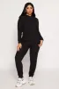 Leopard Textured Knit Hoodie sold by Rainbow