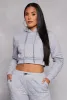 Quilted Cropped Hoodie sold by Rainbow