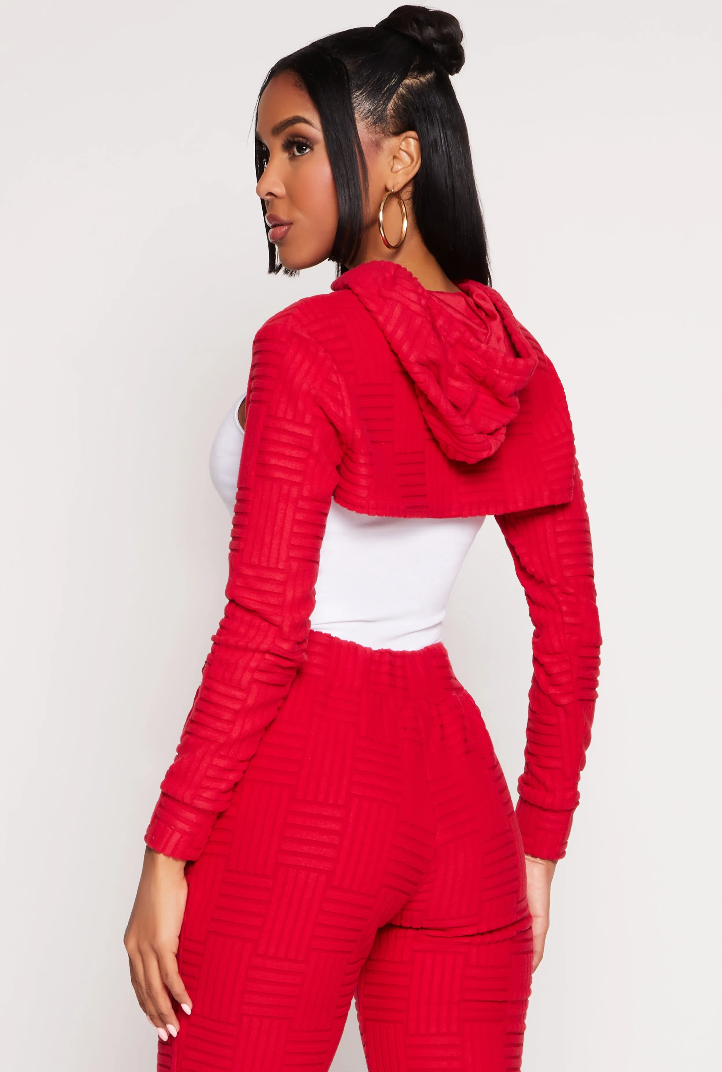 Geometric Patterned Shrug Sweatshirt sold by Rainbow product image thumbnail 3