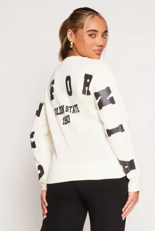 California Back Graphic Pullover Sweatshirt sold by Rainbow