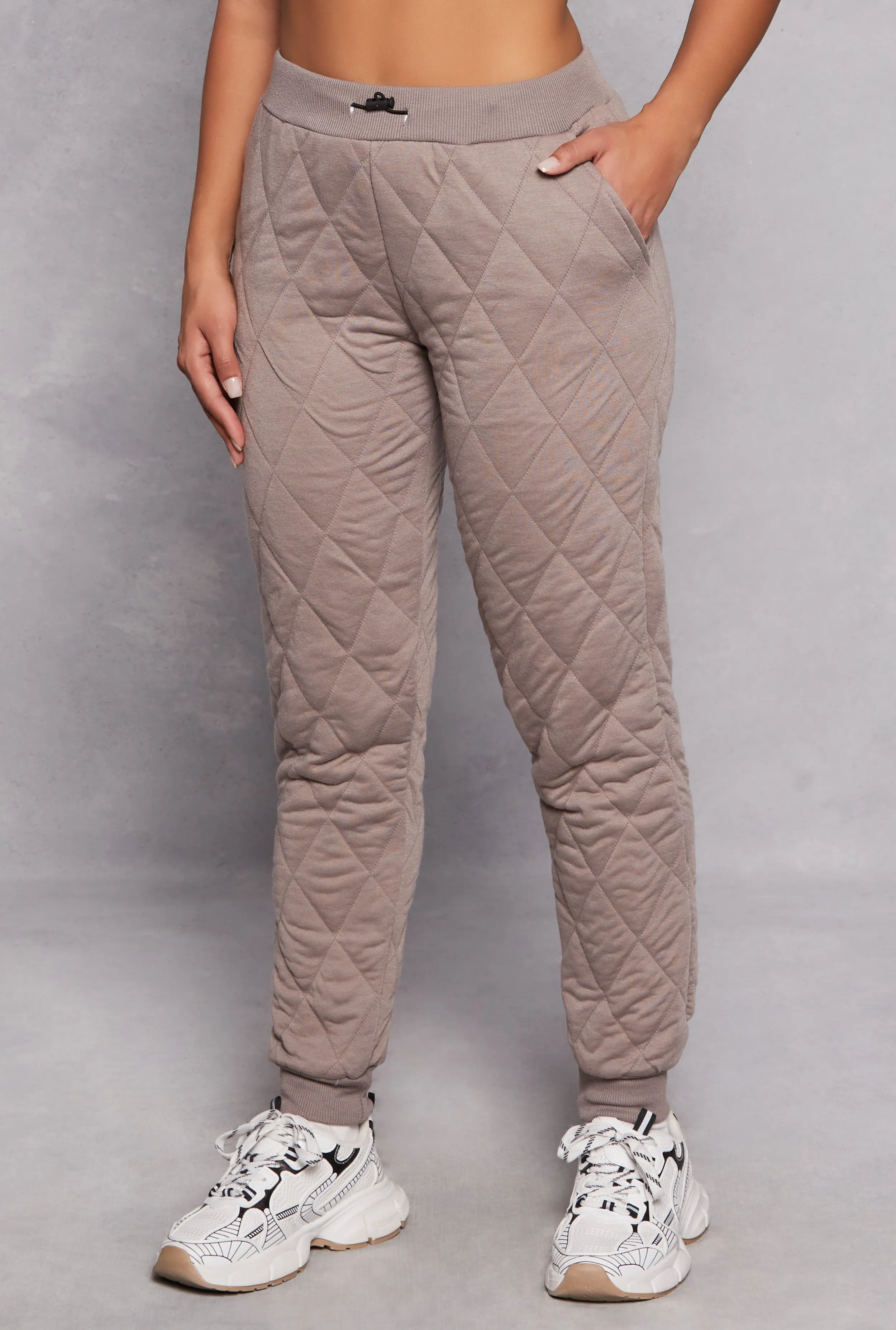 Quilted Toggle Drawstring Joggers sold by Rainbow product image thumbnail 2