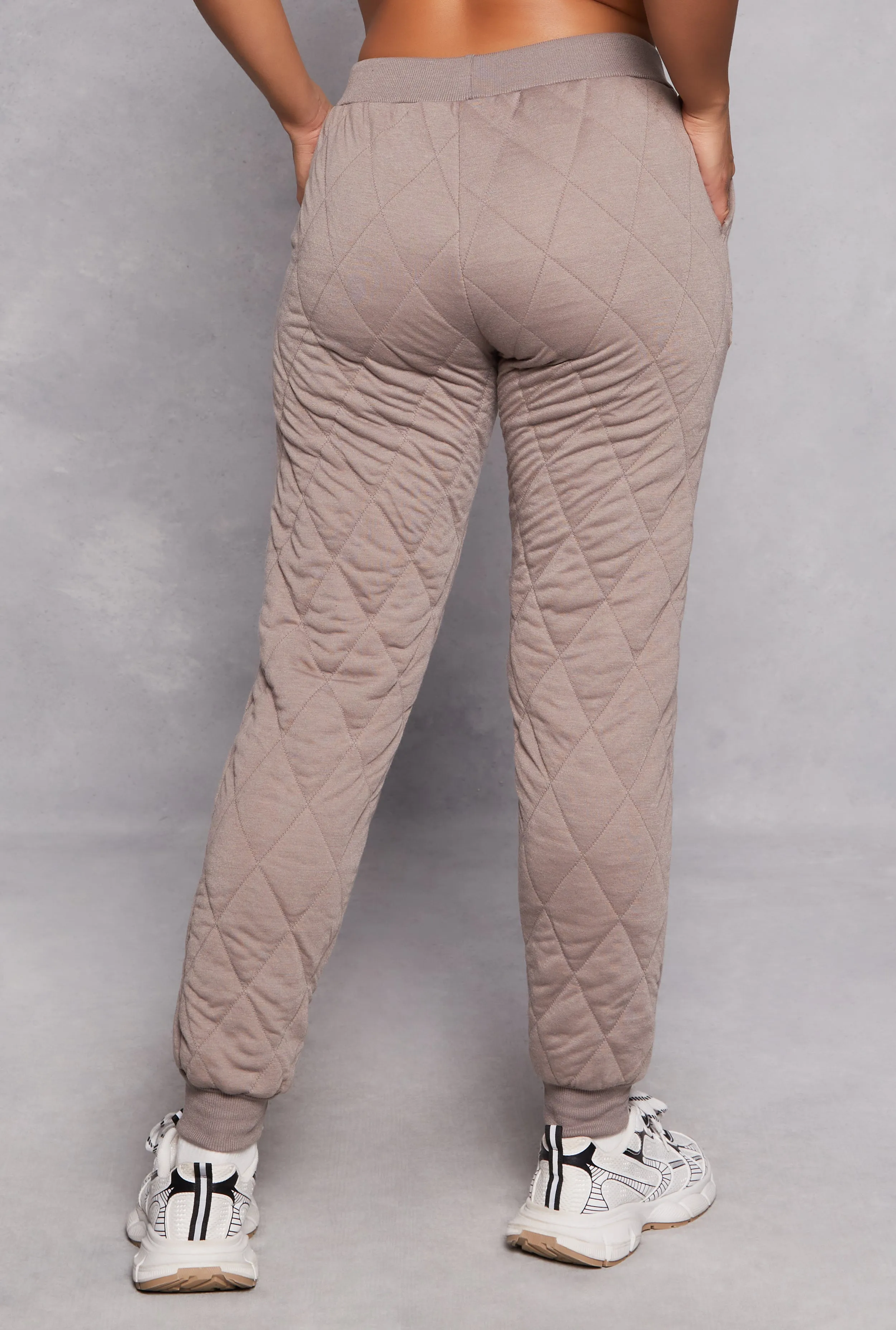 Quilted Toggle Drawstring Joggers sold by Rainbow product image thumbnail 3