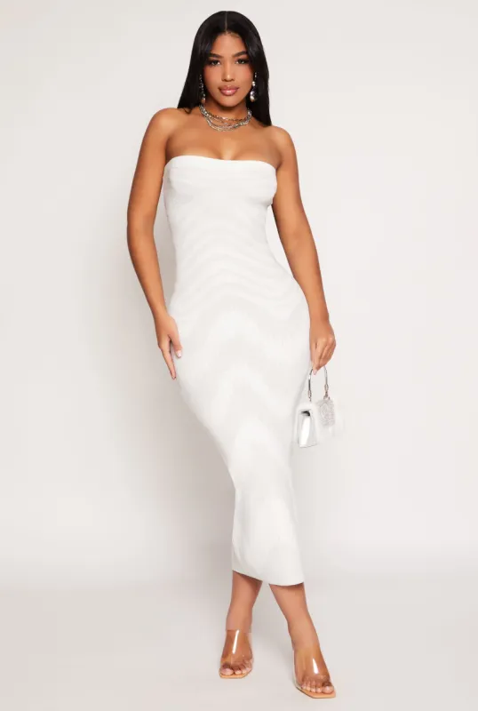 Almost Famous Lurex Abstract Print Maxi Dress sold by Rainbow