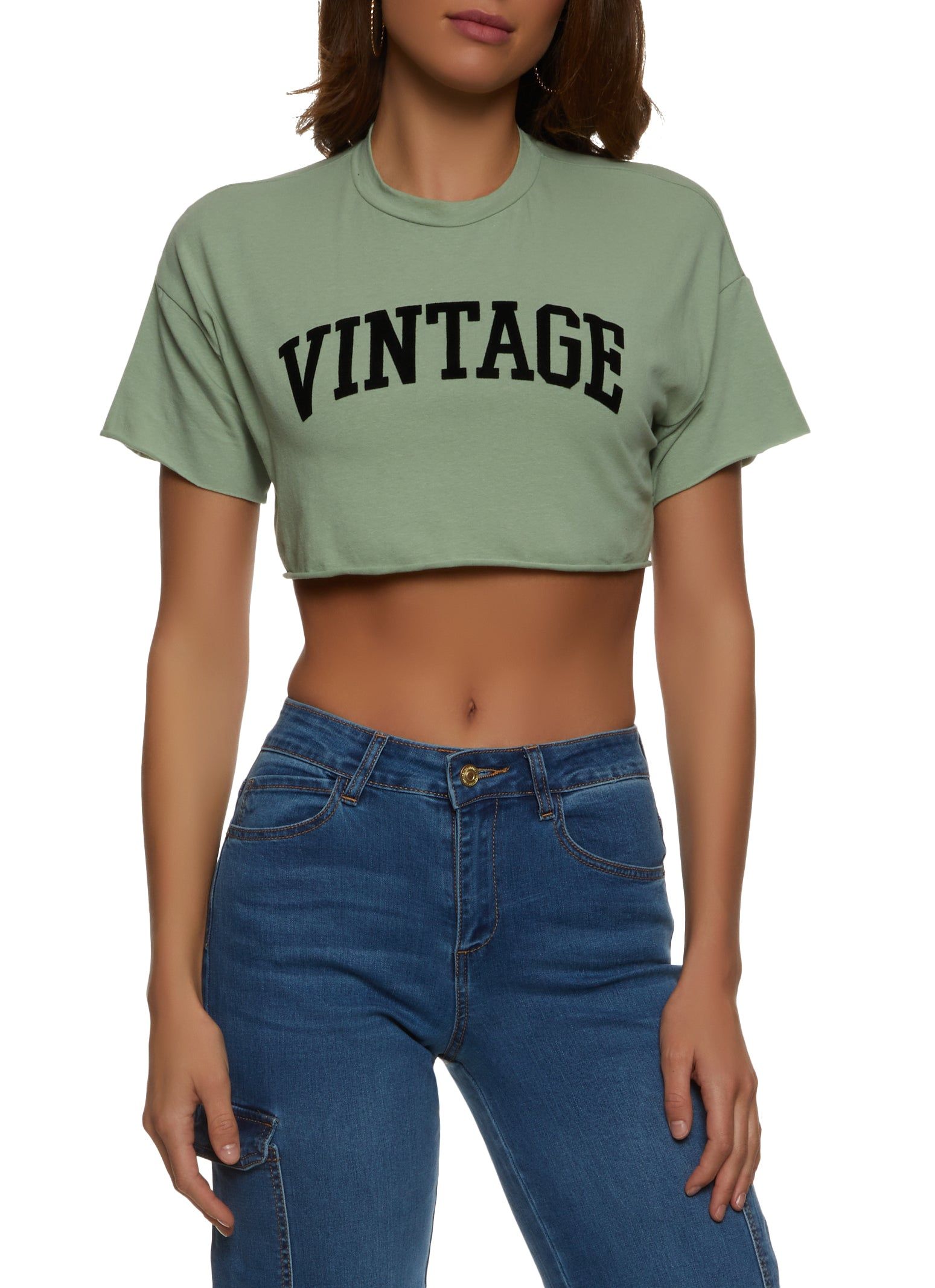 Vintage Cropped Tee sold by Rainbow