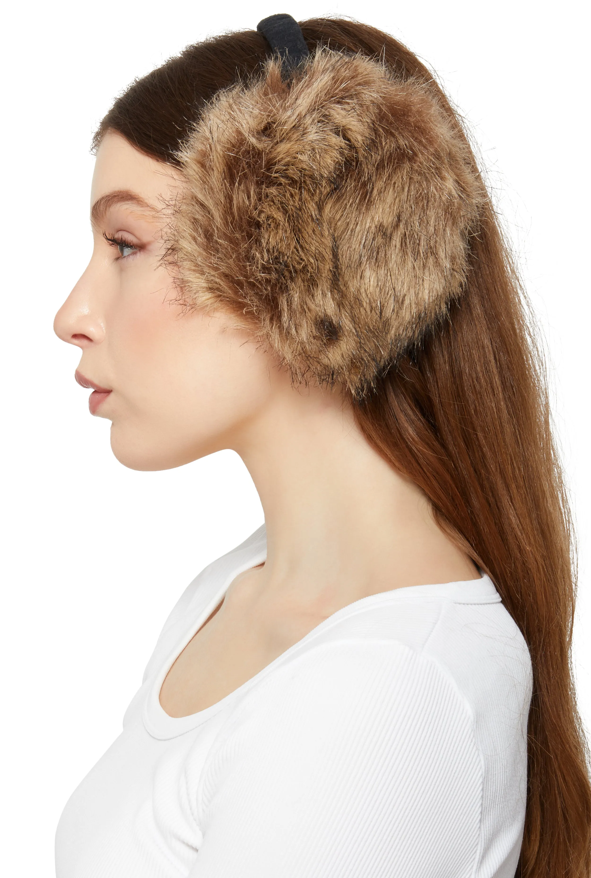 Oversized Faux Fur Earmuffs sold by Rainbow product image thumbnail 2