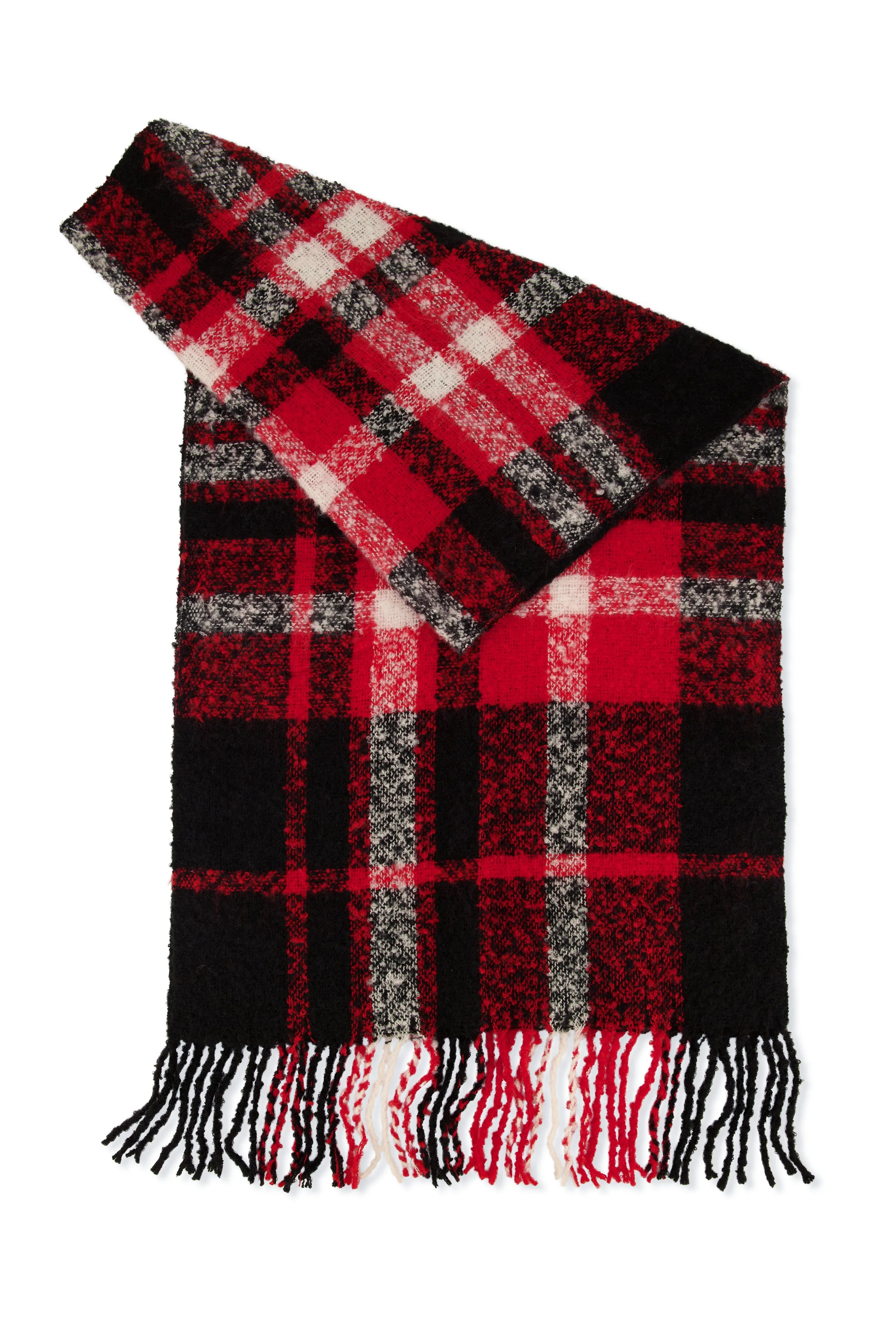 Boucle Plaid Scarf sold by Rainbow product image thumbnail 3