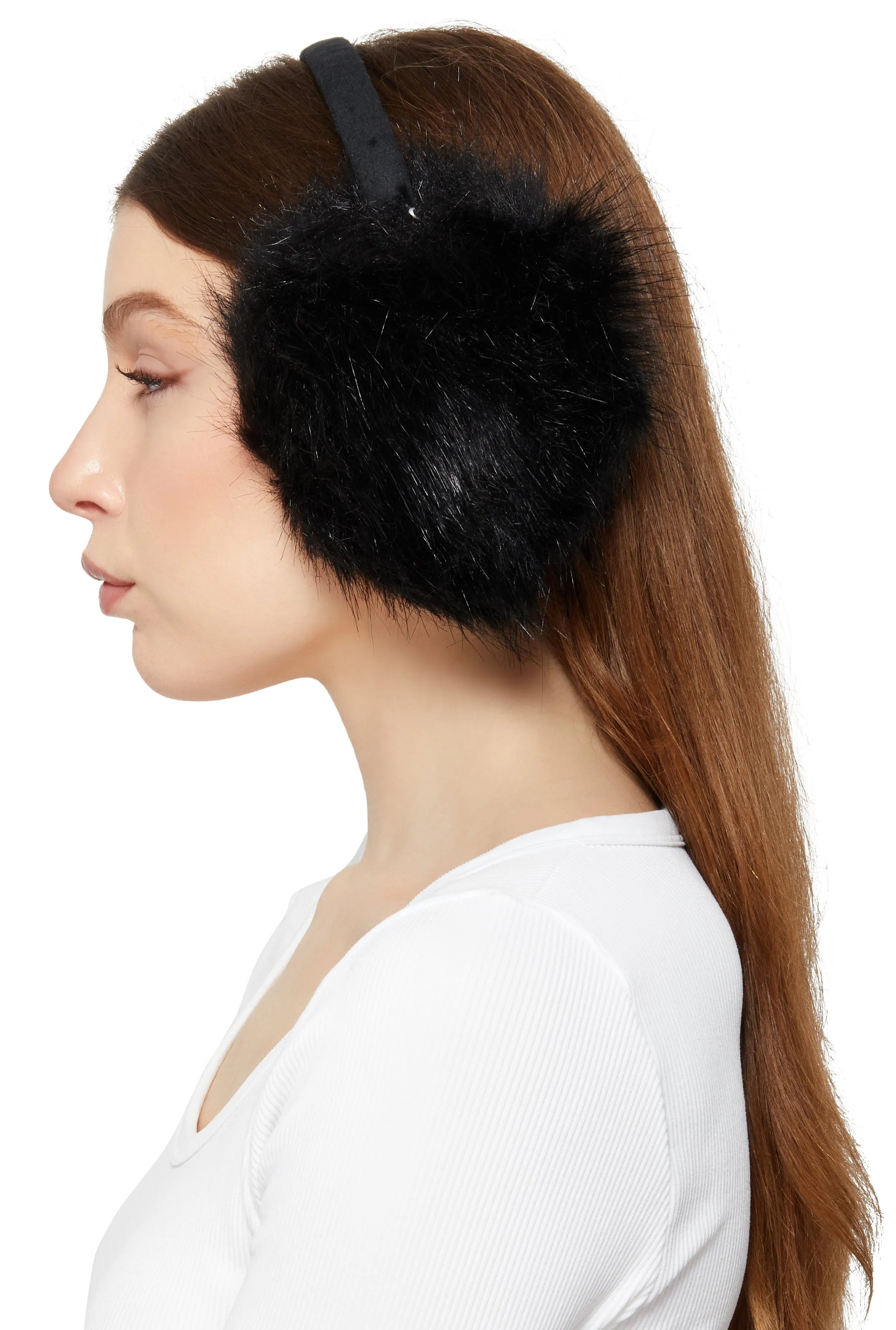 Oversized Faux Fur Earmuffs sold by Rainbow product image thumbnail 2