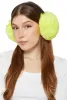 Faux Leather Band Faux Fur Earmuffs sold by Rainbow