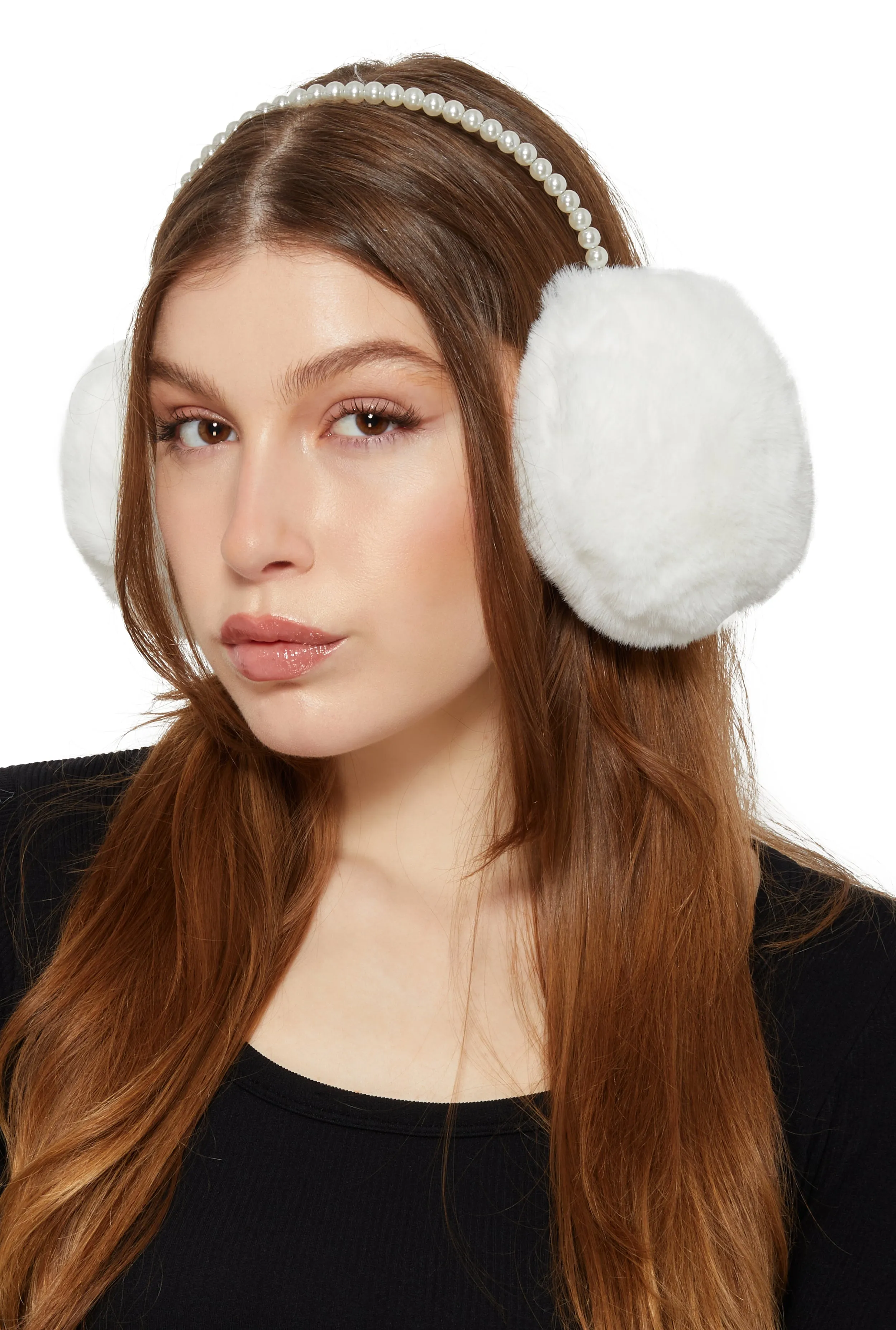 Faux Pearl Earmuffs sold by Rainbow