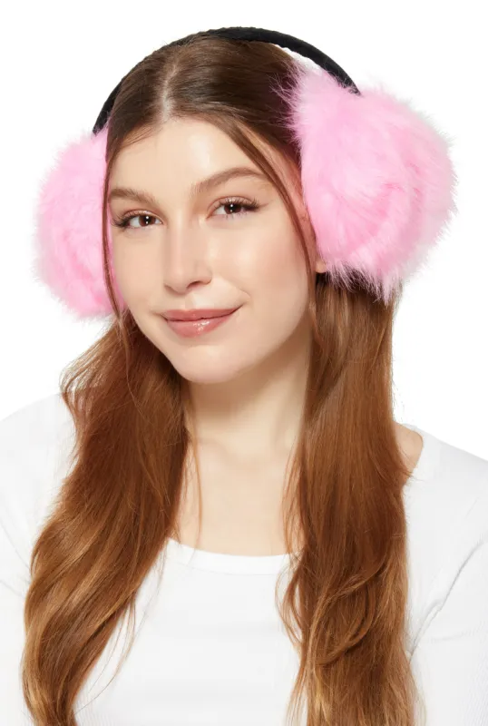 Oversized Faux Fur Earmuffs sold by Rainbow