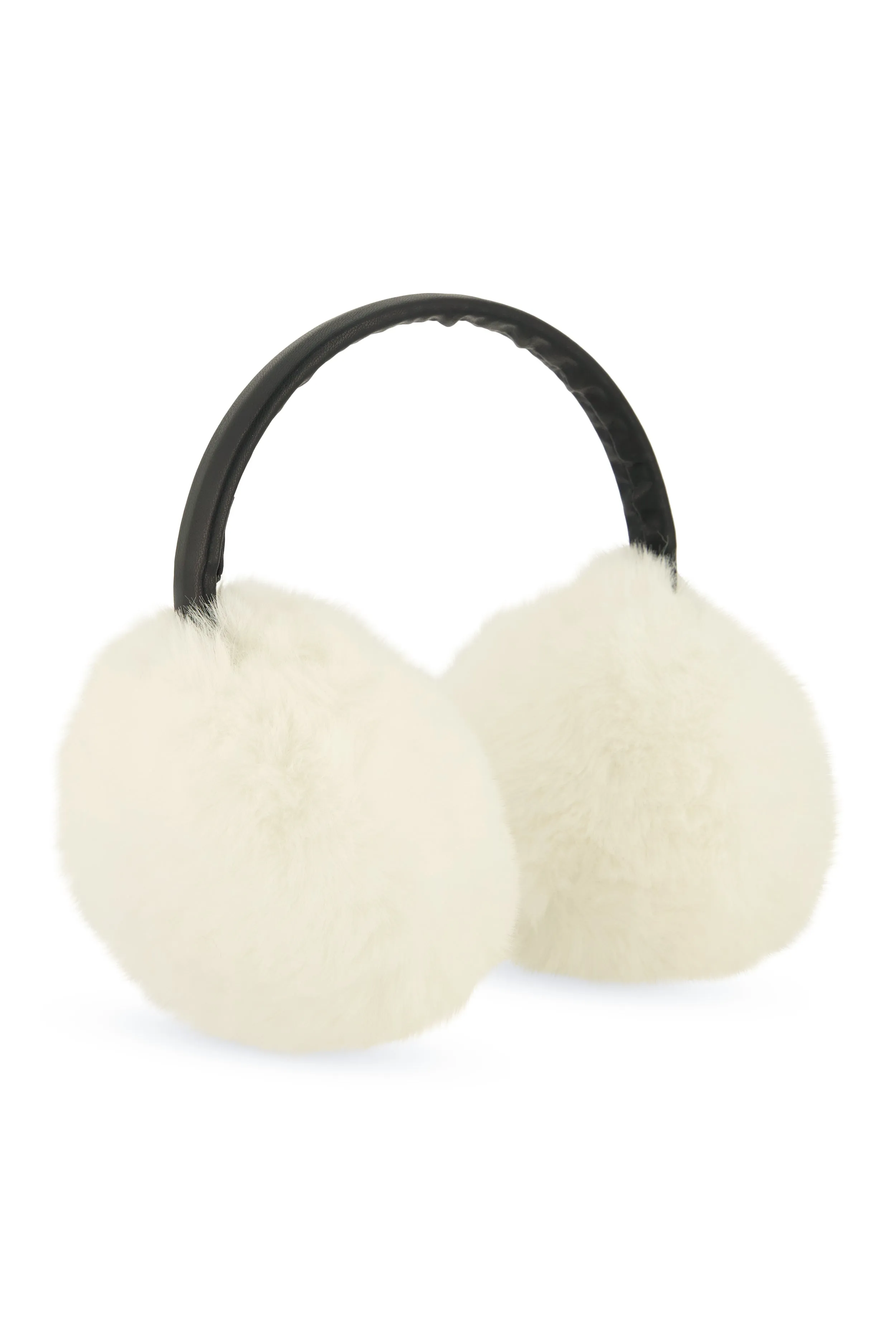 Faux Leather Band Faux Fur Earmuffs sold by Rainbow product image thumbnail 3