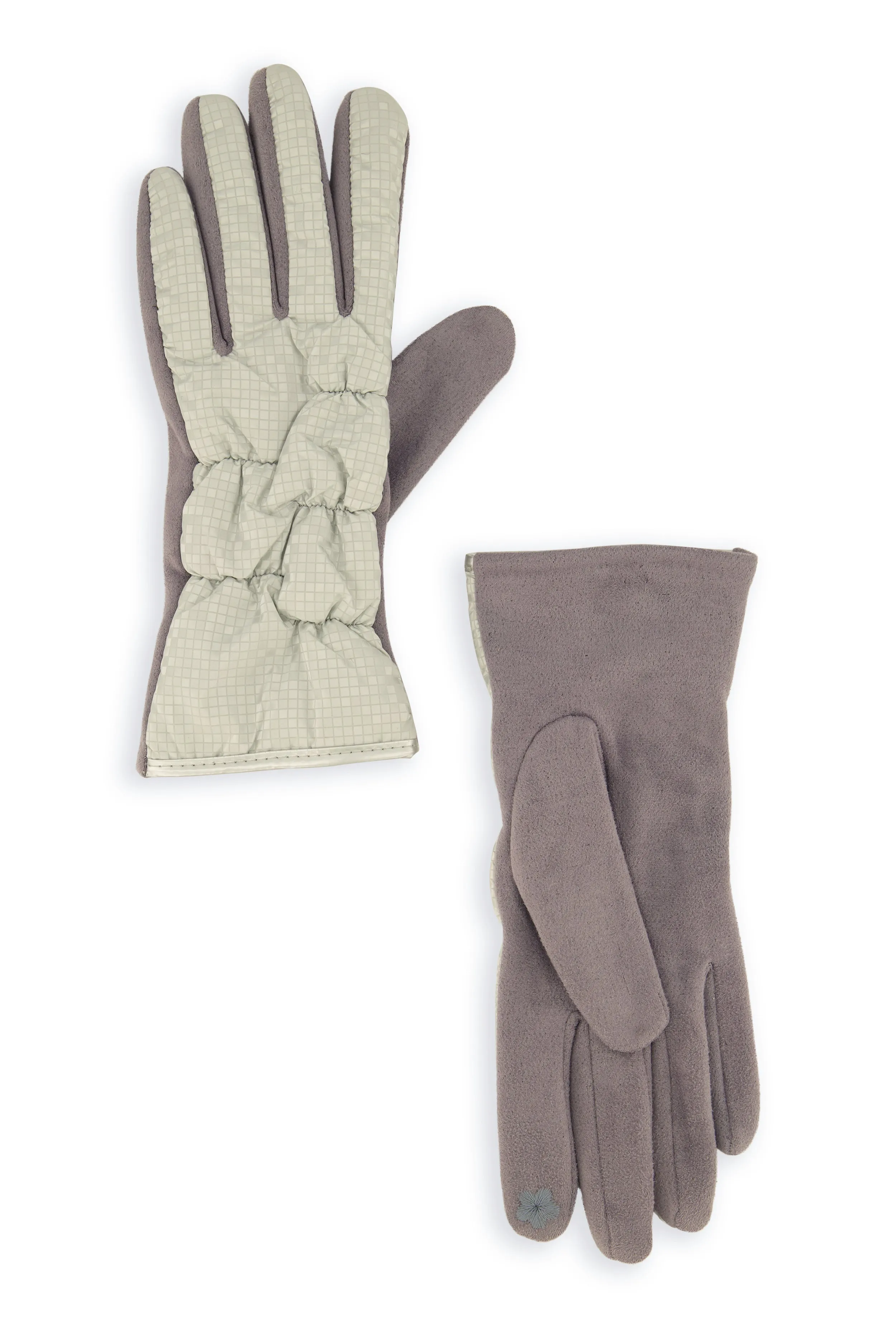 Iridescent Checkered Puffer Gloves sold by Rainbow product image thumbnail 2