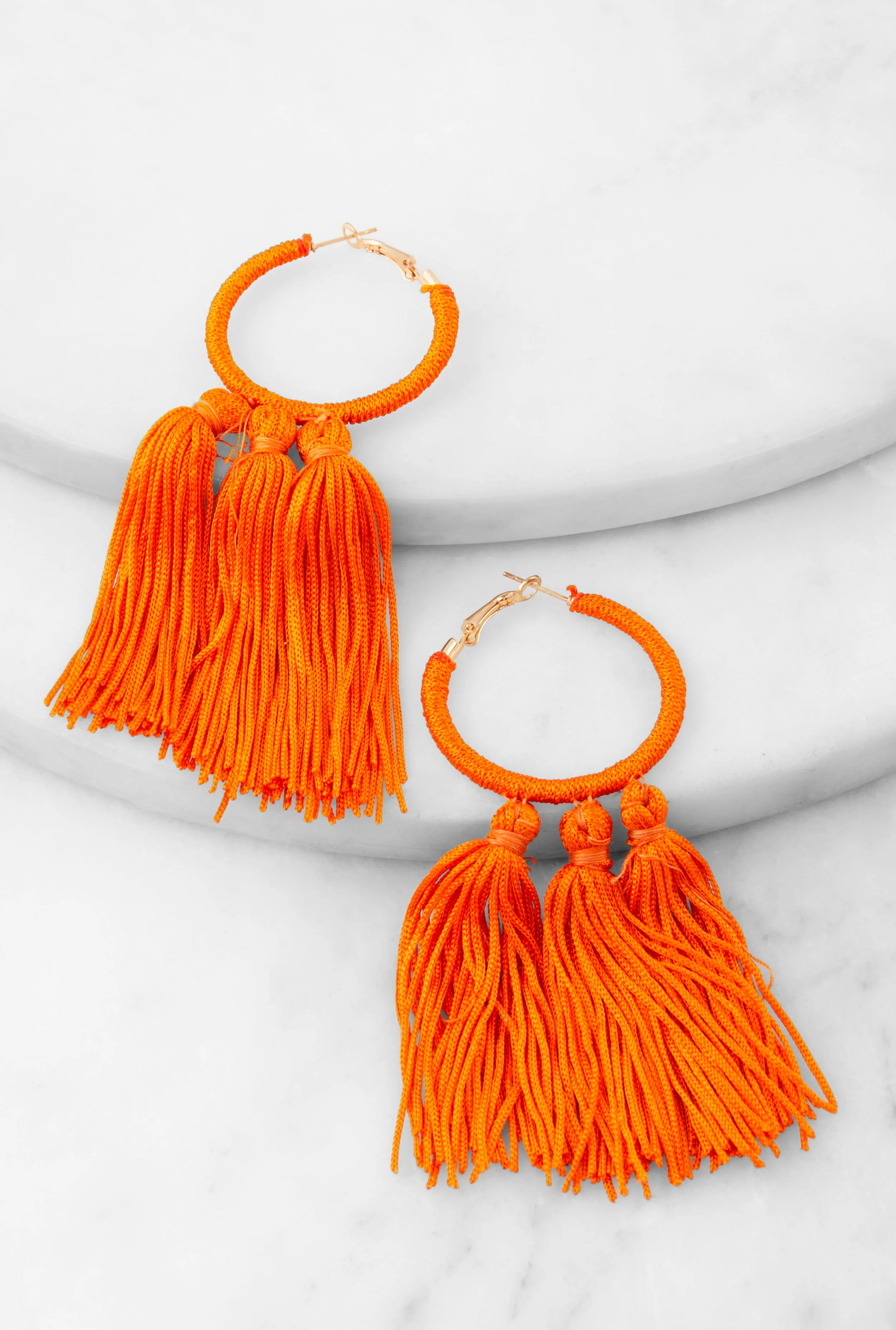 Tassel Hoop Earrings sold by Rainbow product image thumbnail 2
