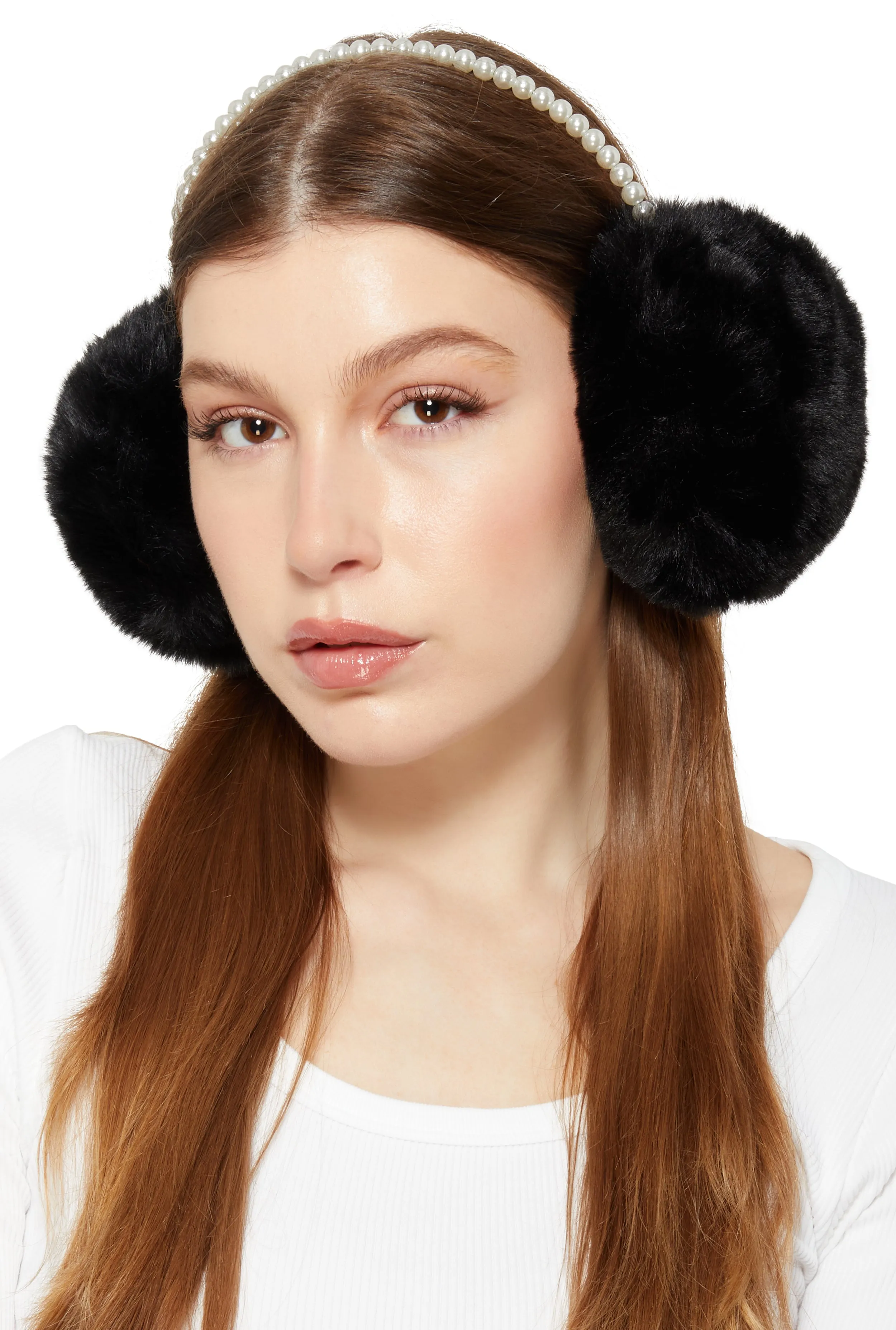 Faux Pearl Earmuffs sold by Rainbow