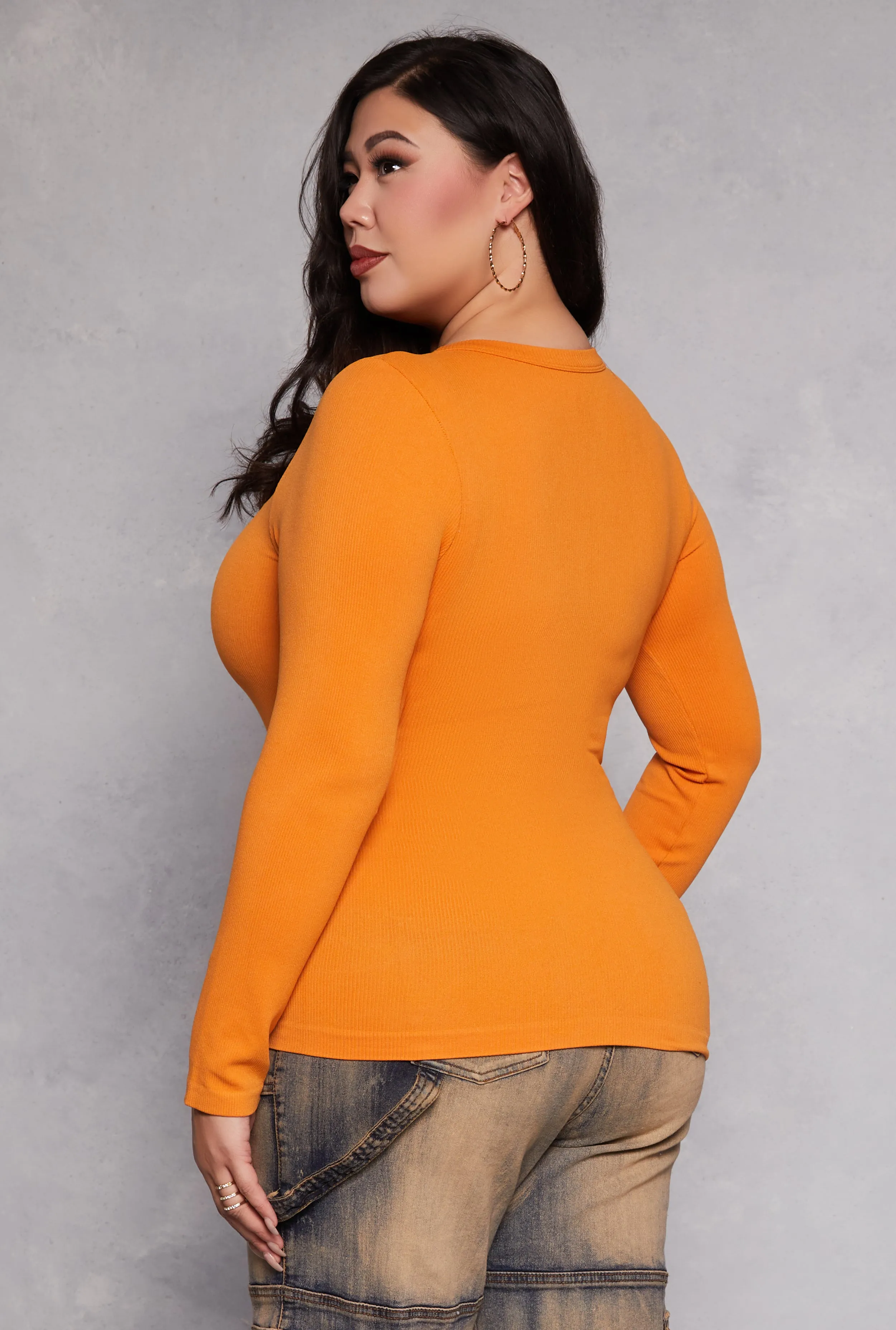 Plus Size Seamless Zip Front Top sold by Rainbow product image thumbnail 3