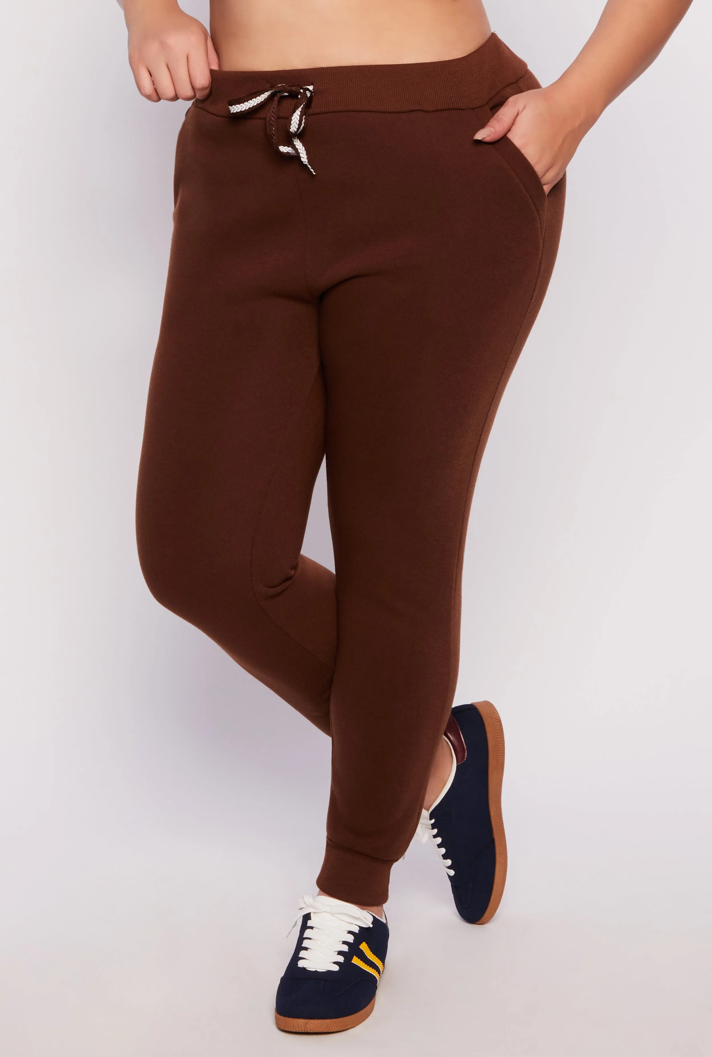 Plus Size Fleece High Waist Joggers sold by Rainbow product image thumbnail 2