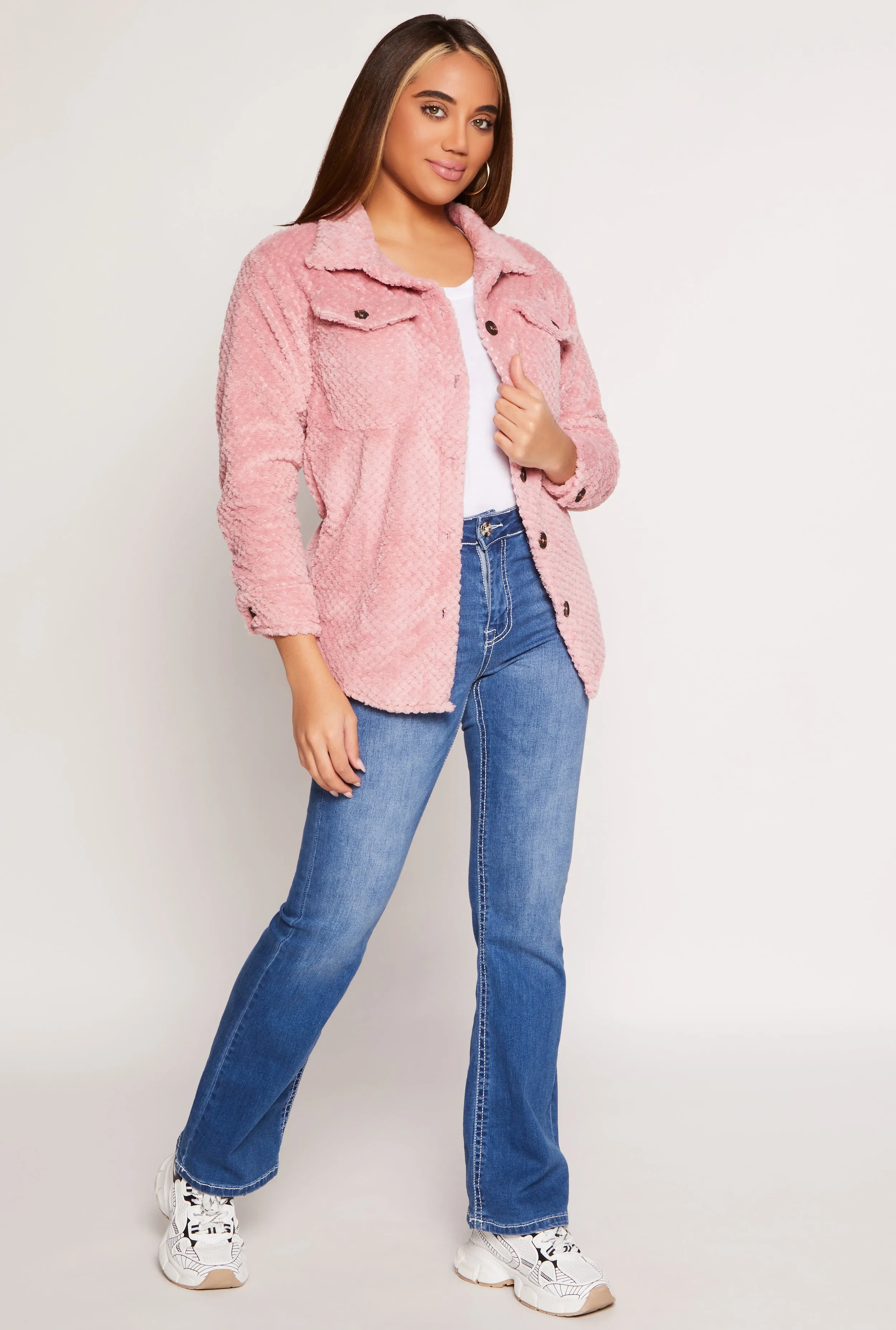 Quilted Plush Shacket sold by Rainbow product image thumbnail 2