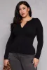 Plus Size Seamless Zip Front Top sold by Rainbow
