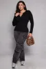 Plus Size Seamless Zip Front Top sold by Rainbow