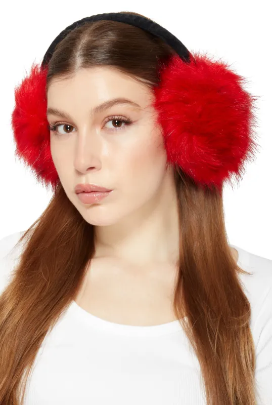 Oversized Faux Fur Earmuffs sold by Rainbow