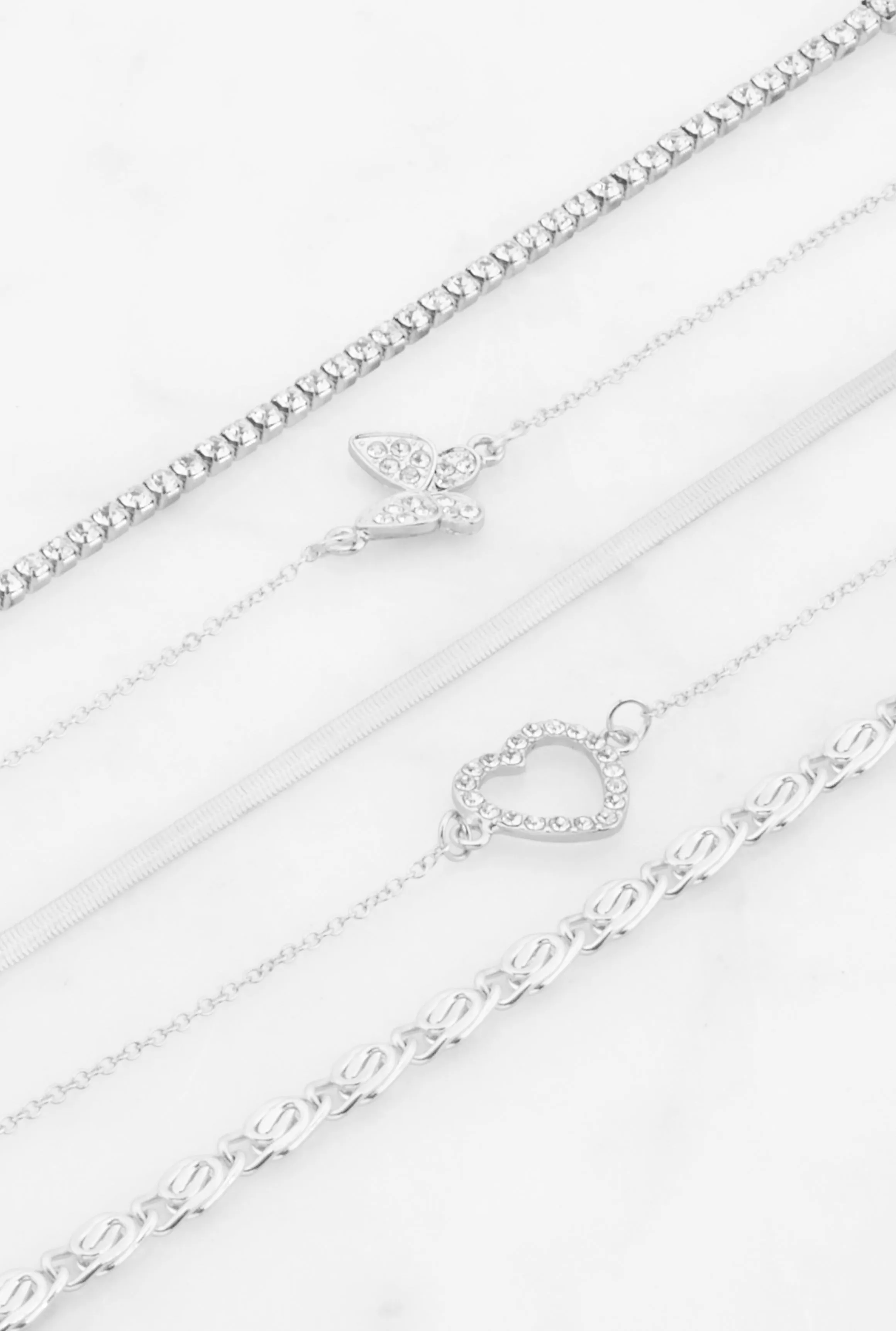 Cubic Zirconia Heart Assorted Bracelets Set of 5 sold by Rainbow product image thumbnail 3