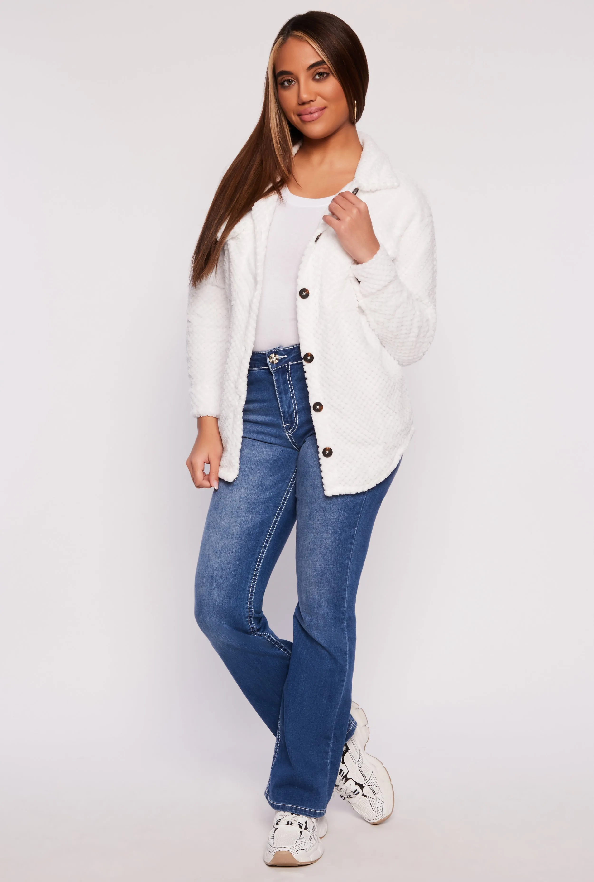 Quilted Plush Shacket sold by Rainbow product image thumbnail 2