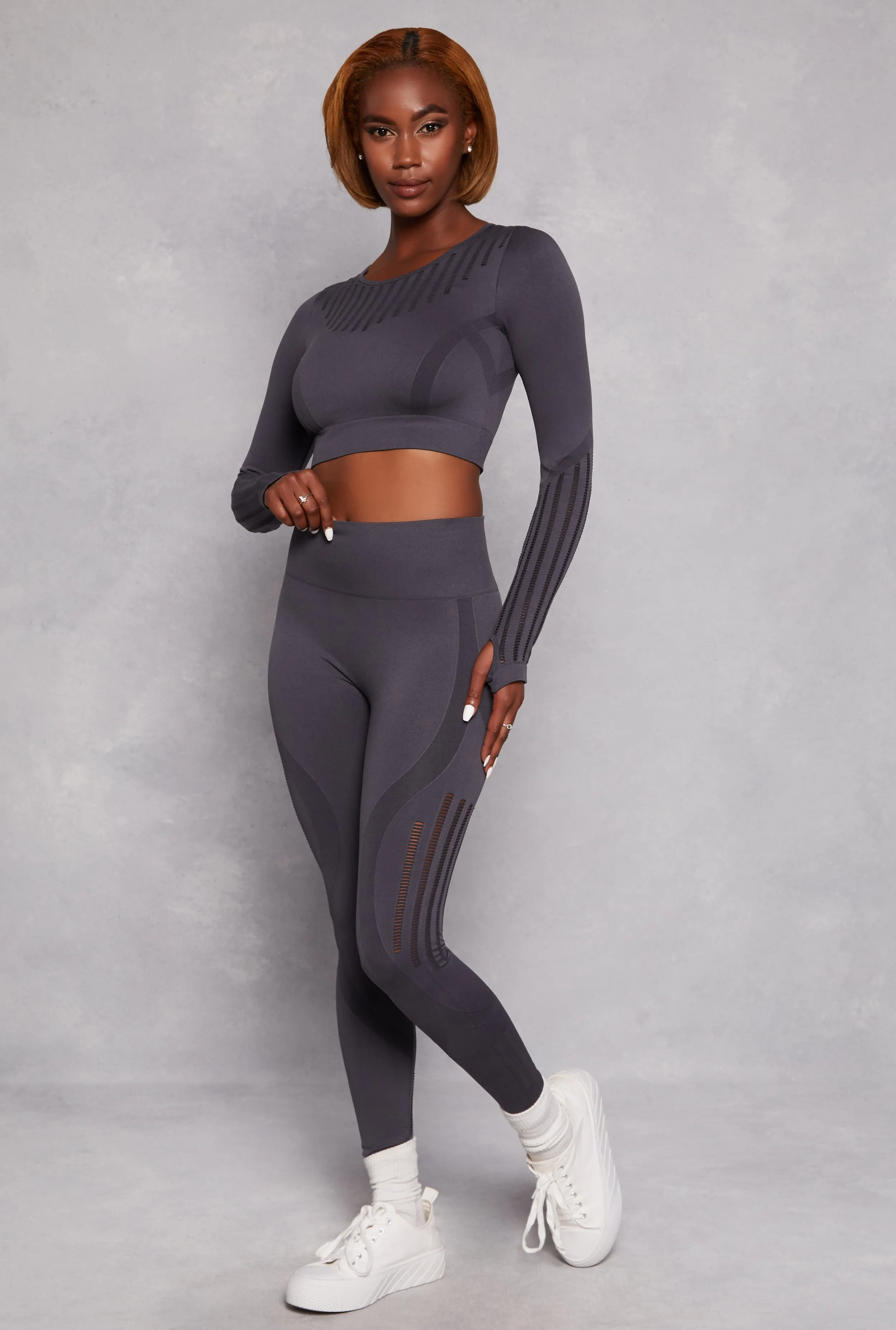 Seamless Laser Cut Leggings sold by Rainbow