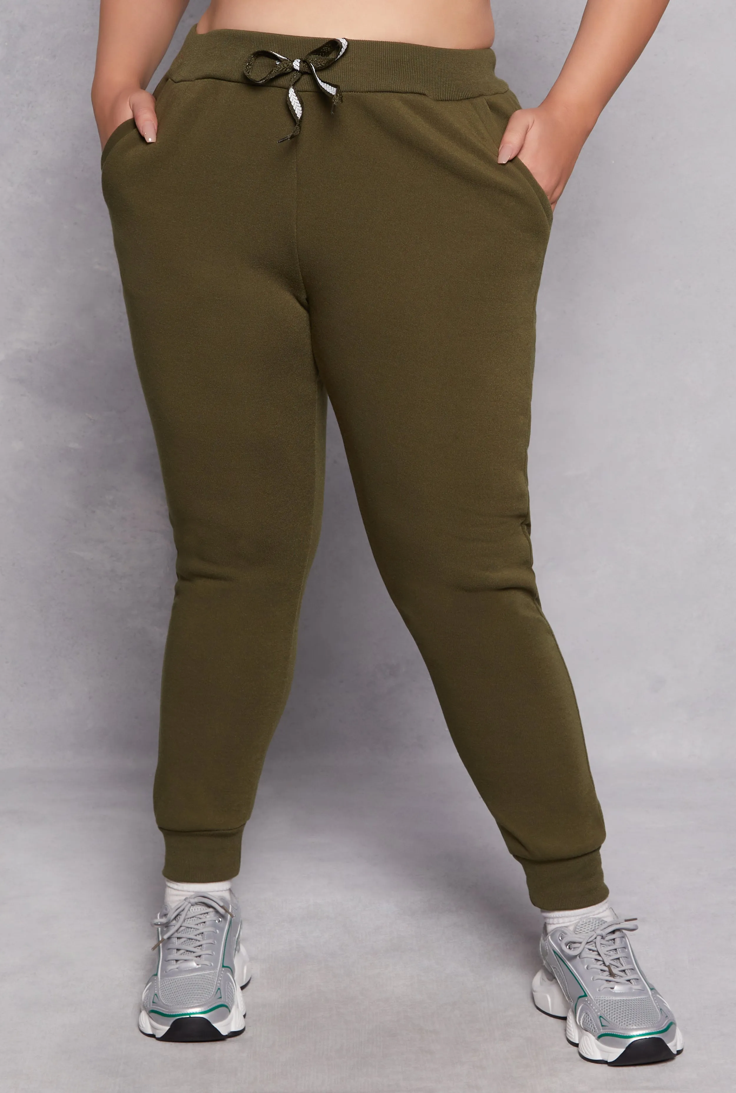 Plus Size Fleece High Waist Joggers sold by Rainbow product image thumbnail 2