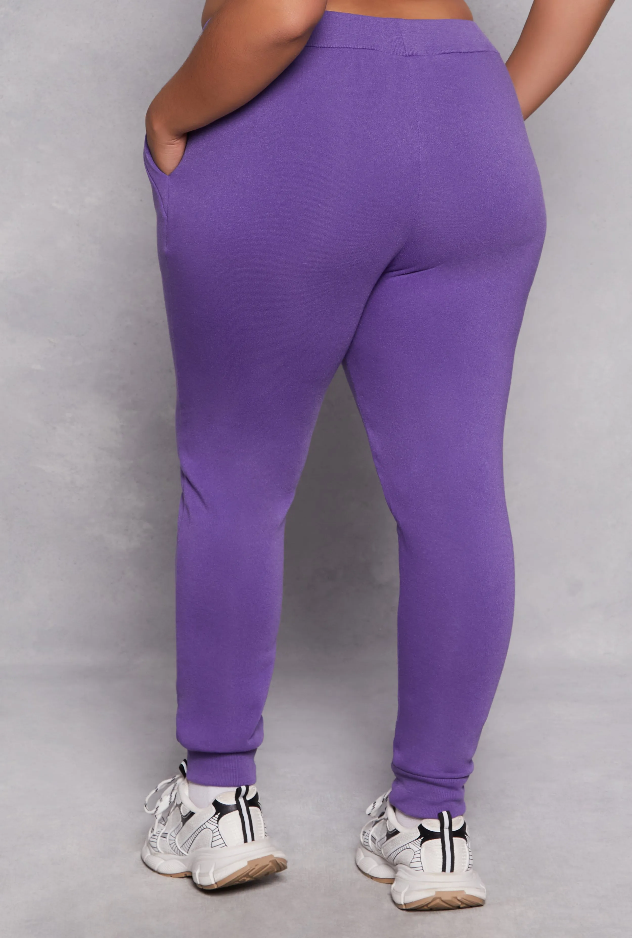 Plus Size Fleece High Waist Joggers sold by Rainbow product image thumbnail 3