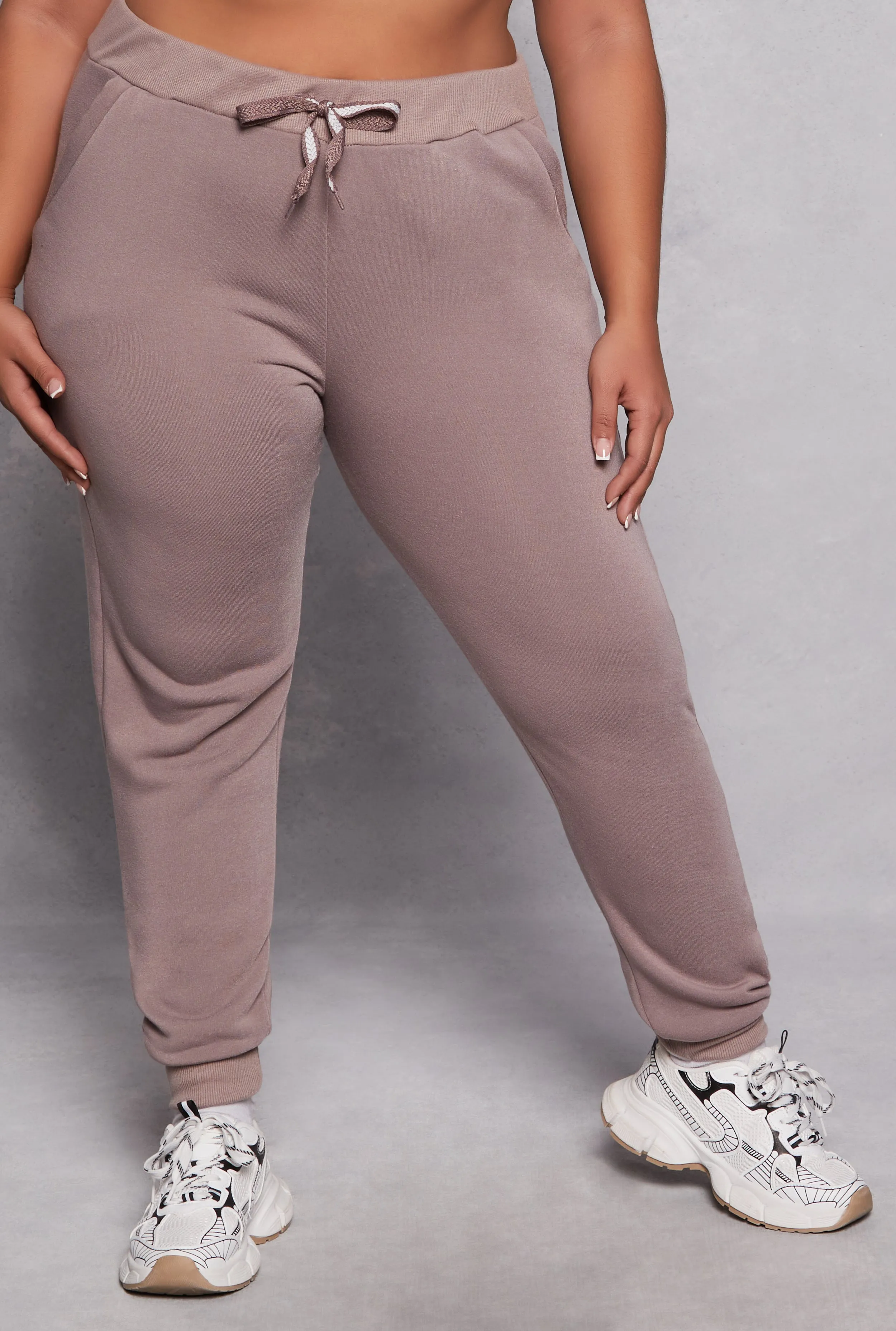 Plus Size Fleece High Waist Joggers sold by Rainbow product image thumbnail 2