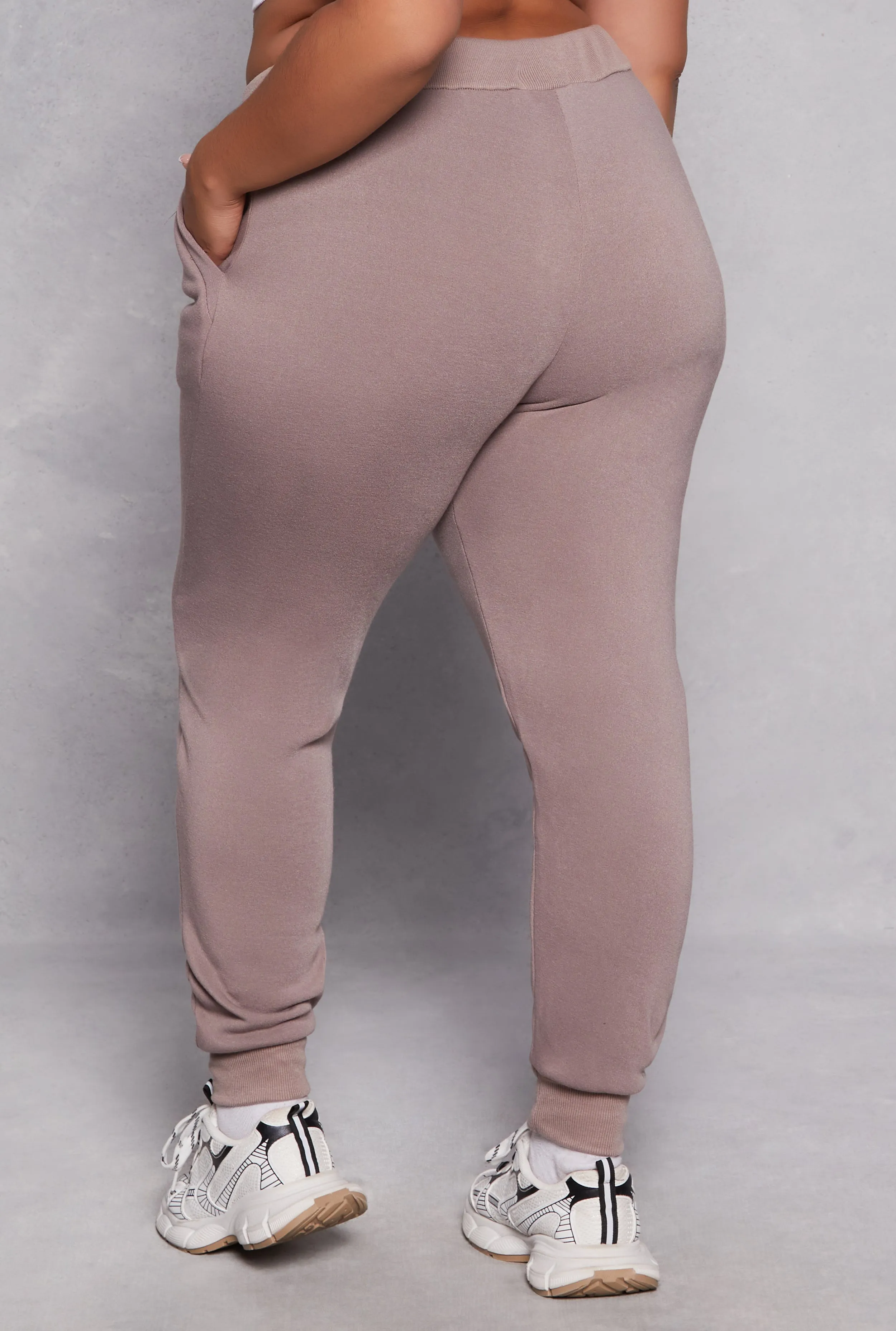 Plus Size Fleece High Waist Joggers sold by Rainbow product image thumbnail 3
