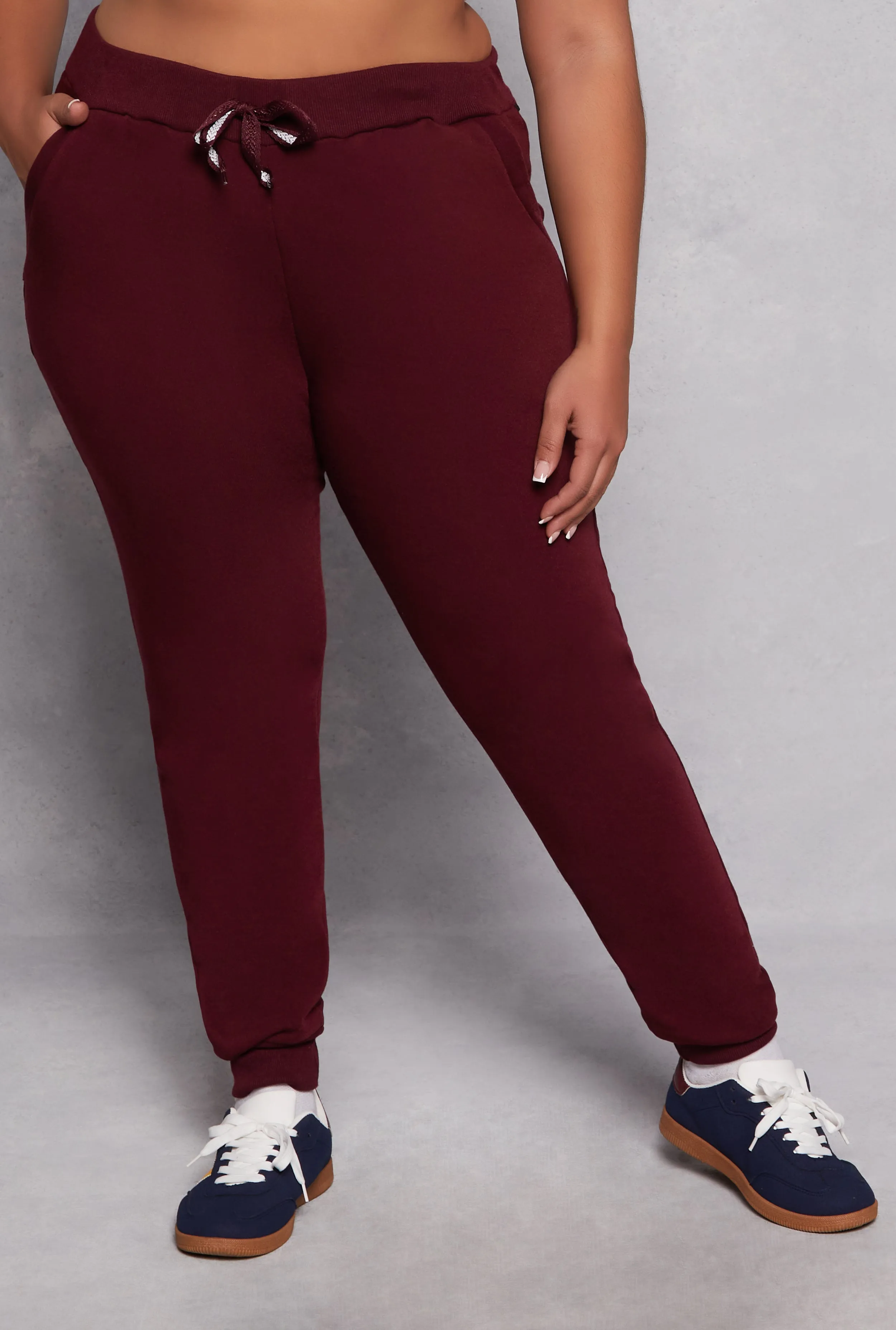 Plus Size Fleece High Waist Joggers sold by Rainbow product image thumbnail 3
