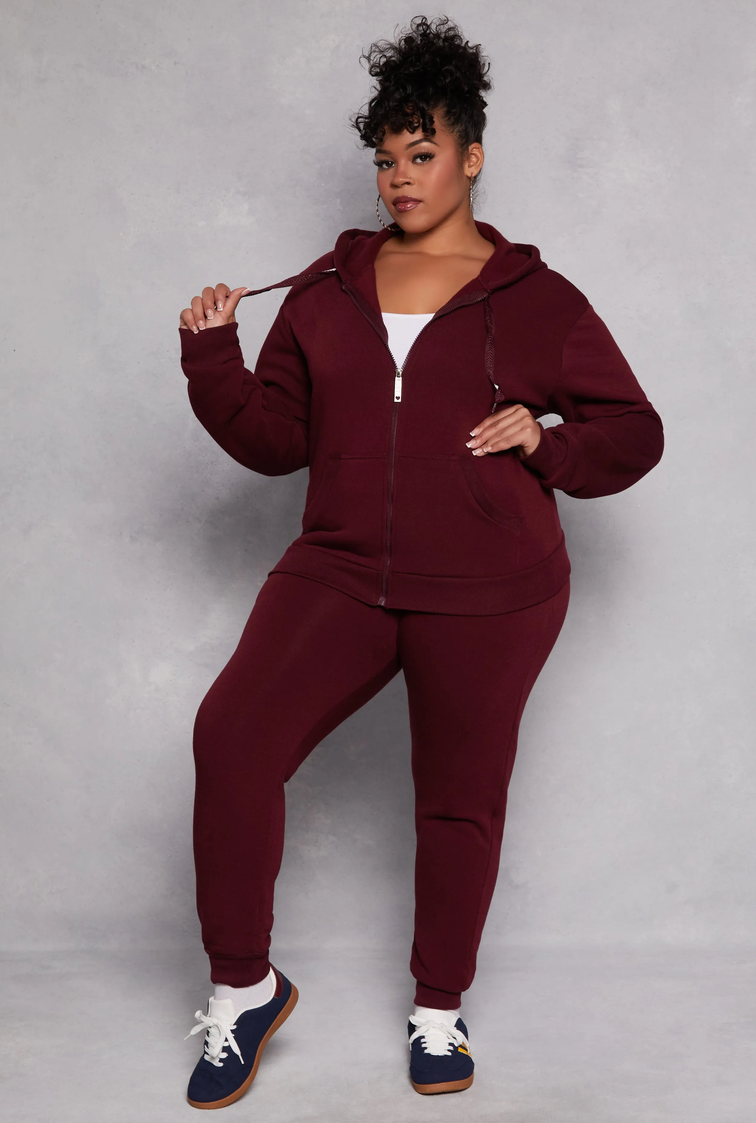 Plus Size Fleece High Waist Joggers sold by Rainbow product image thumbnail 2