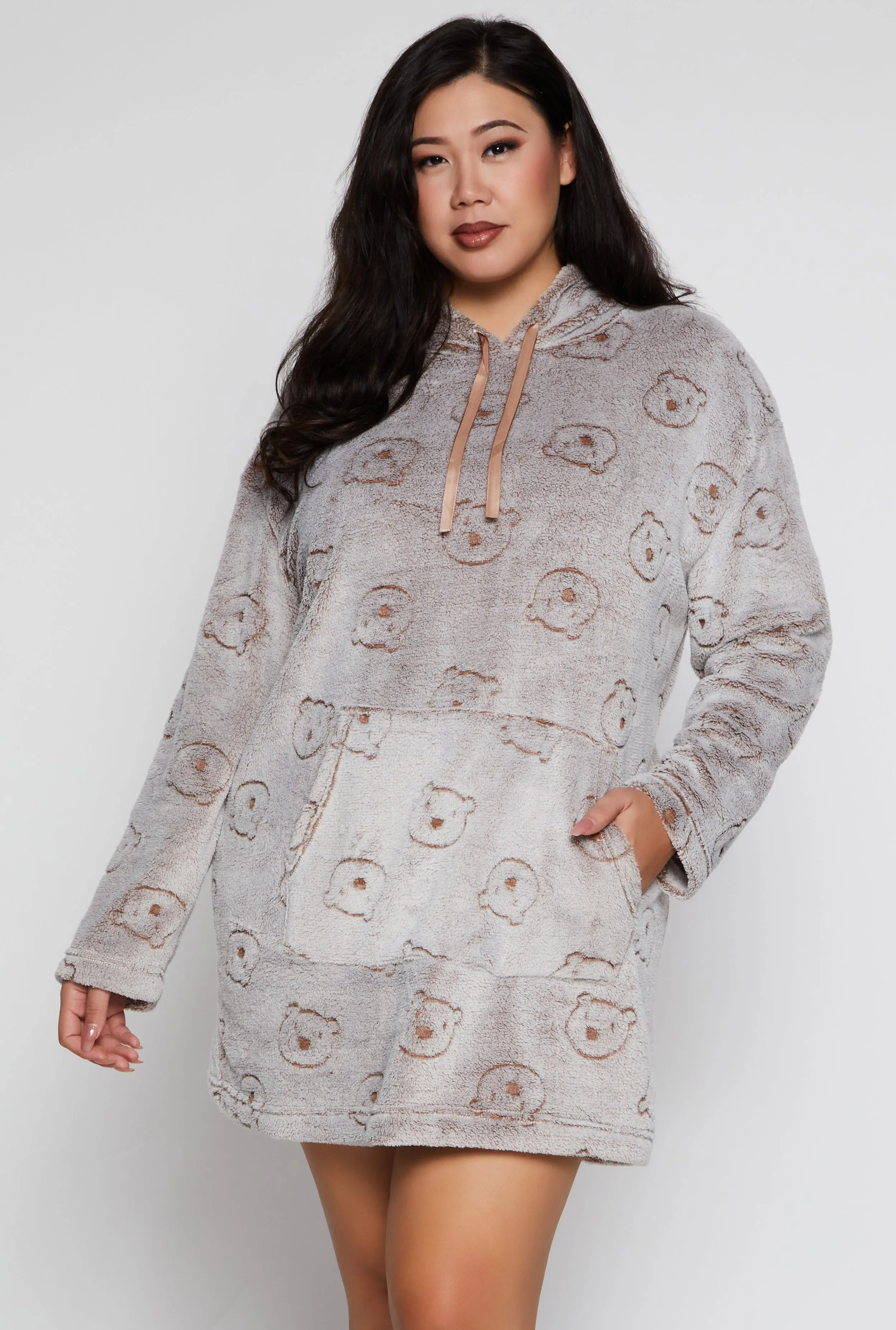 Bear Print Blanket Hoodie sold by Rainbow product image thumbnail 3